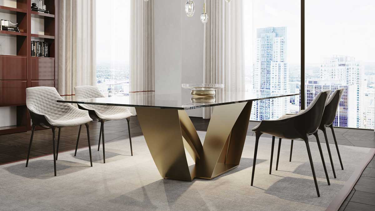 Apeiron Dining Table Boca Raton FL Sklar Furnishings