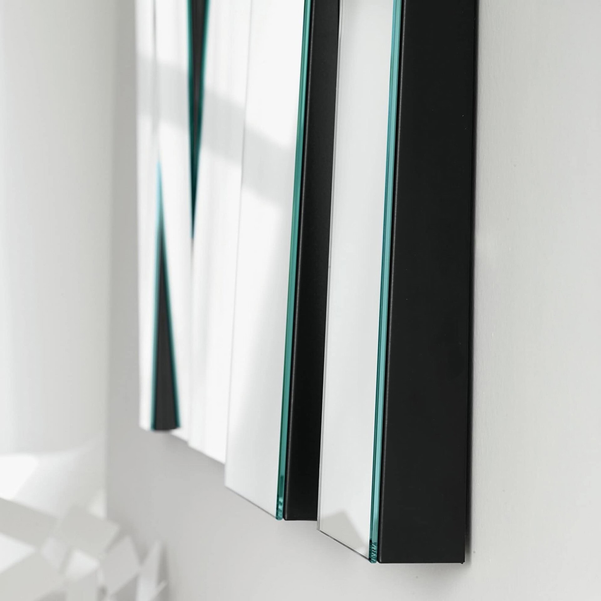 Close-up of Fittipaldi Mirror panels showcasing clear finish.