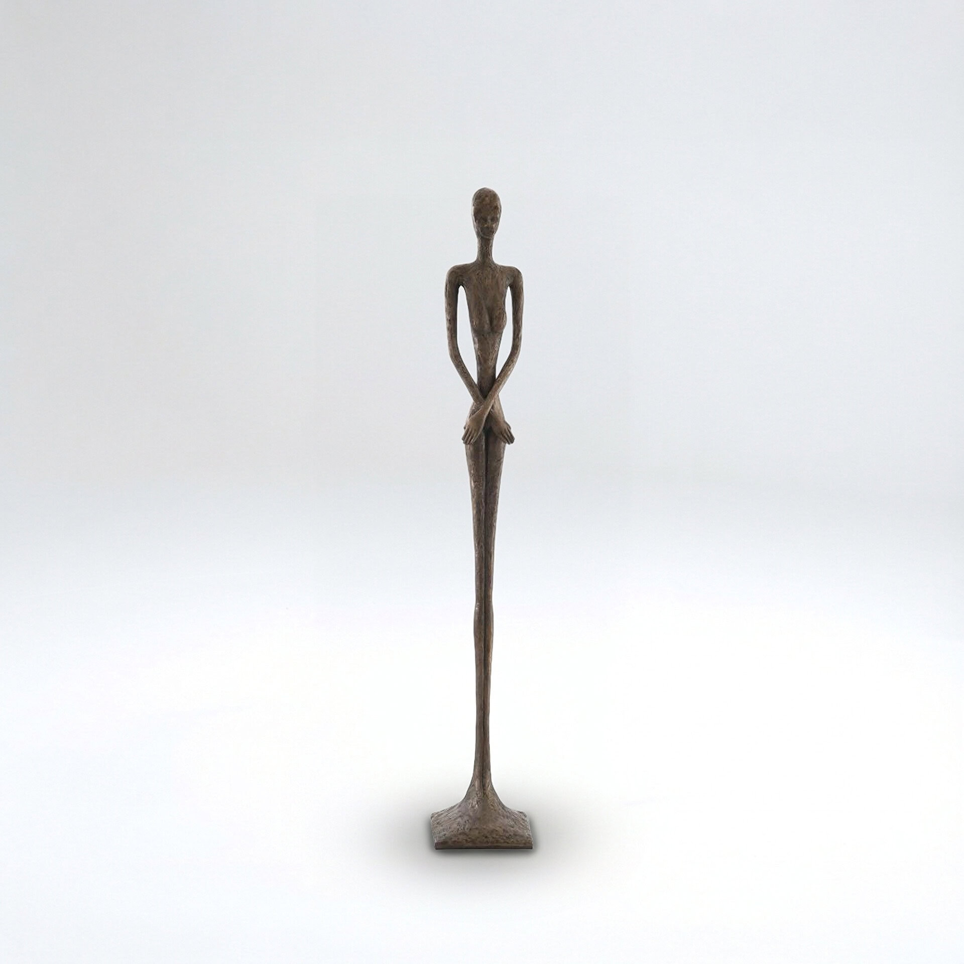 Stylish wooden sculpture art piece for contemporary interior decor and statement art display.