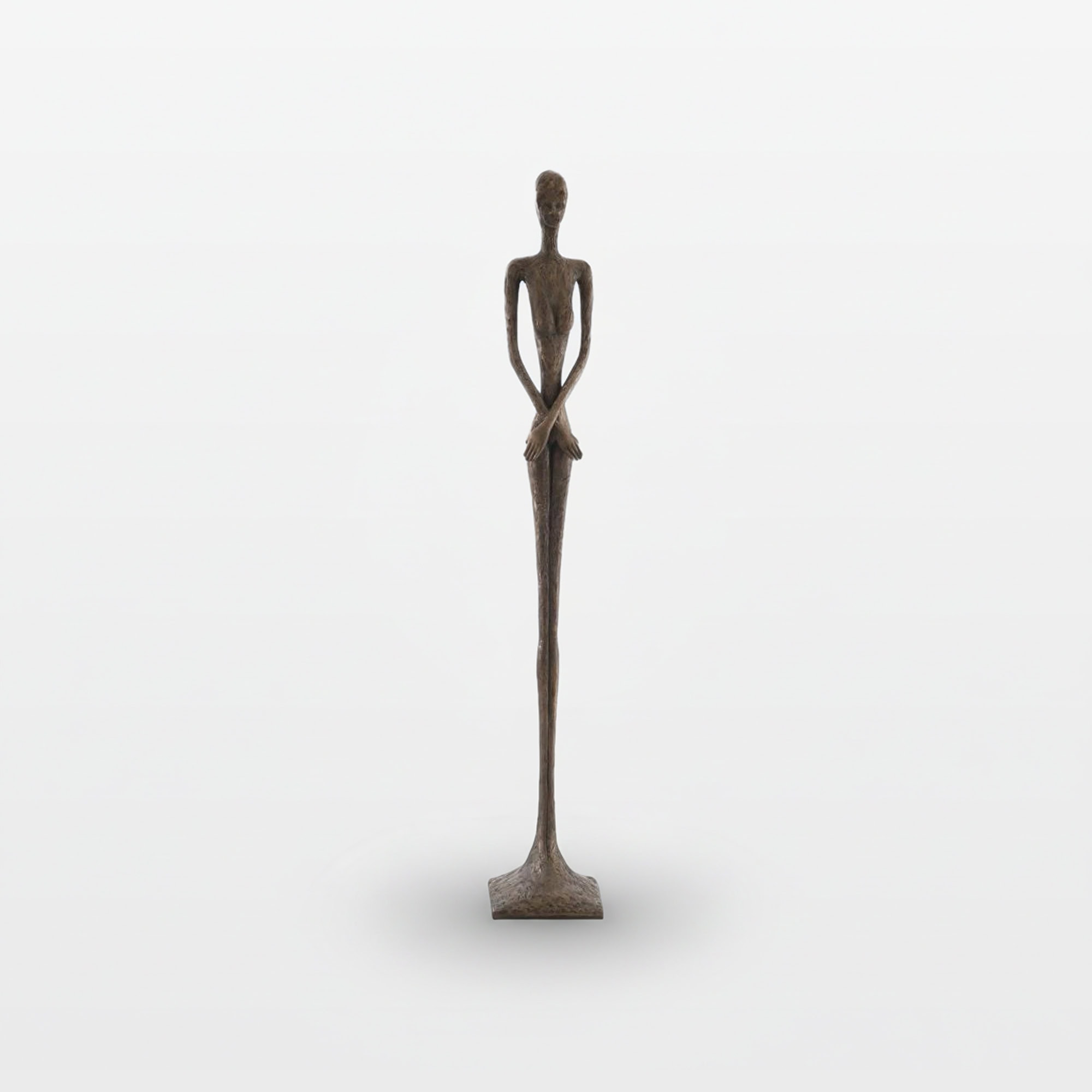 Stylish wooden sculpture art piece for contemporary interior decor and statement art display.