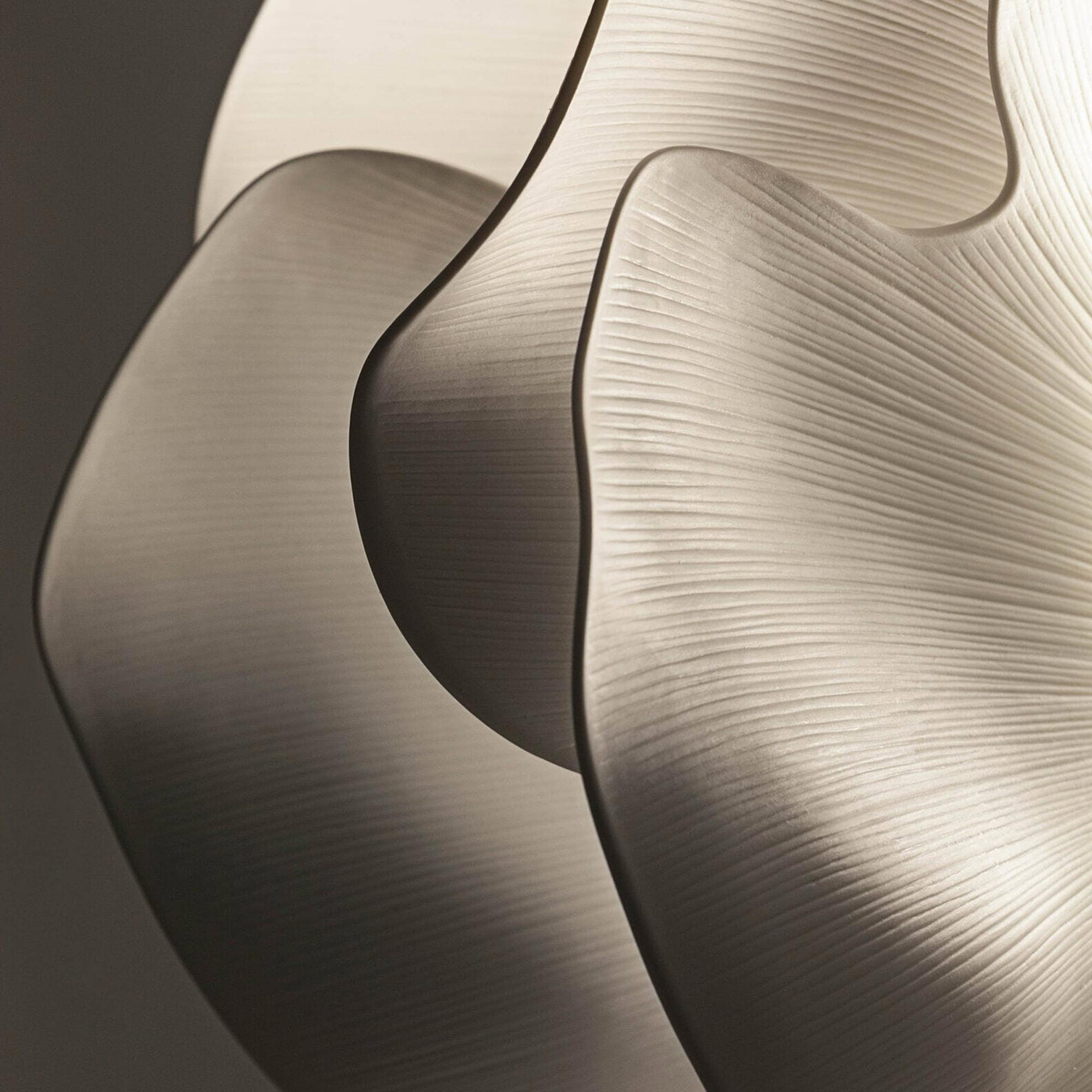 Nightbloom Floor Lamp, matte porcelain, close-up detail