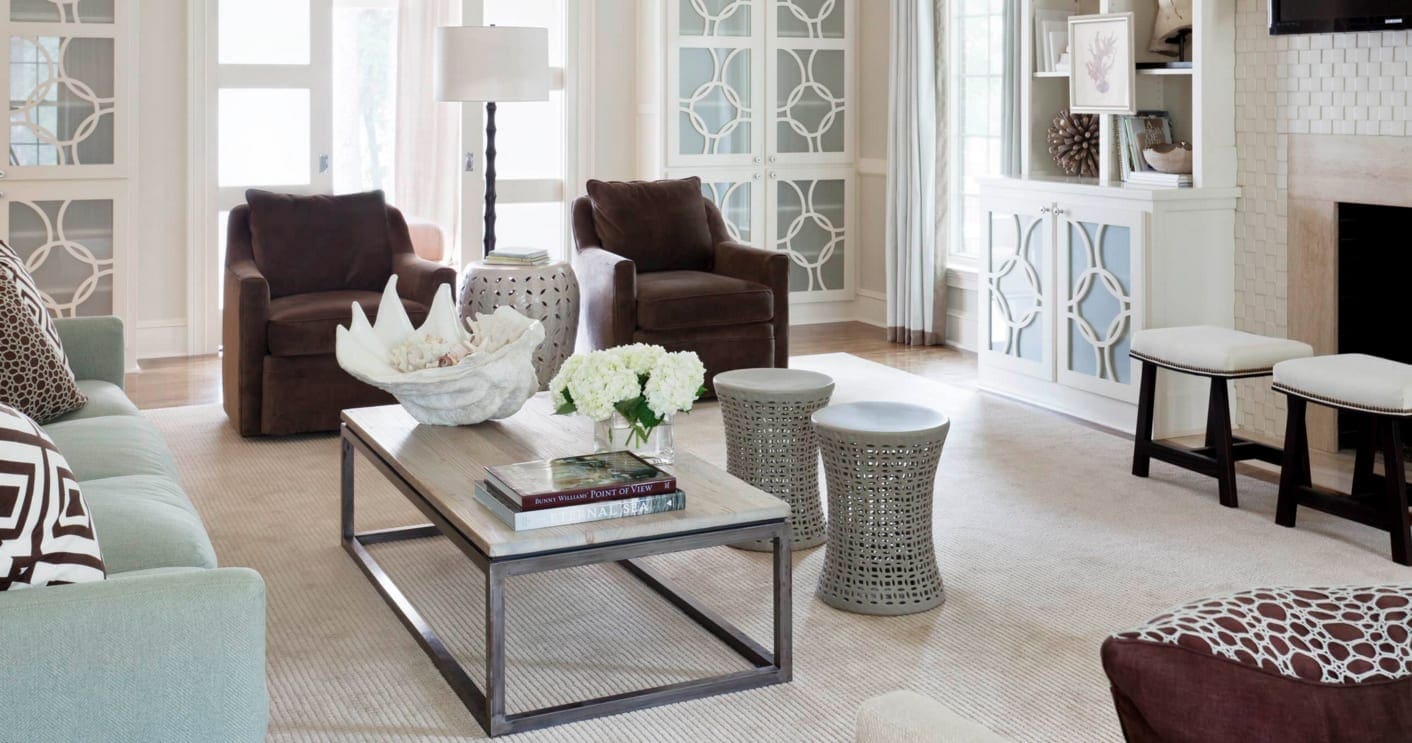 contemporary brown living room design