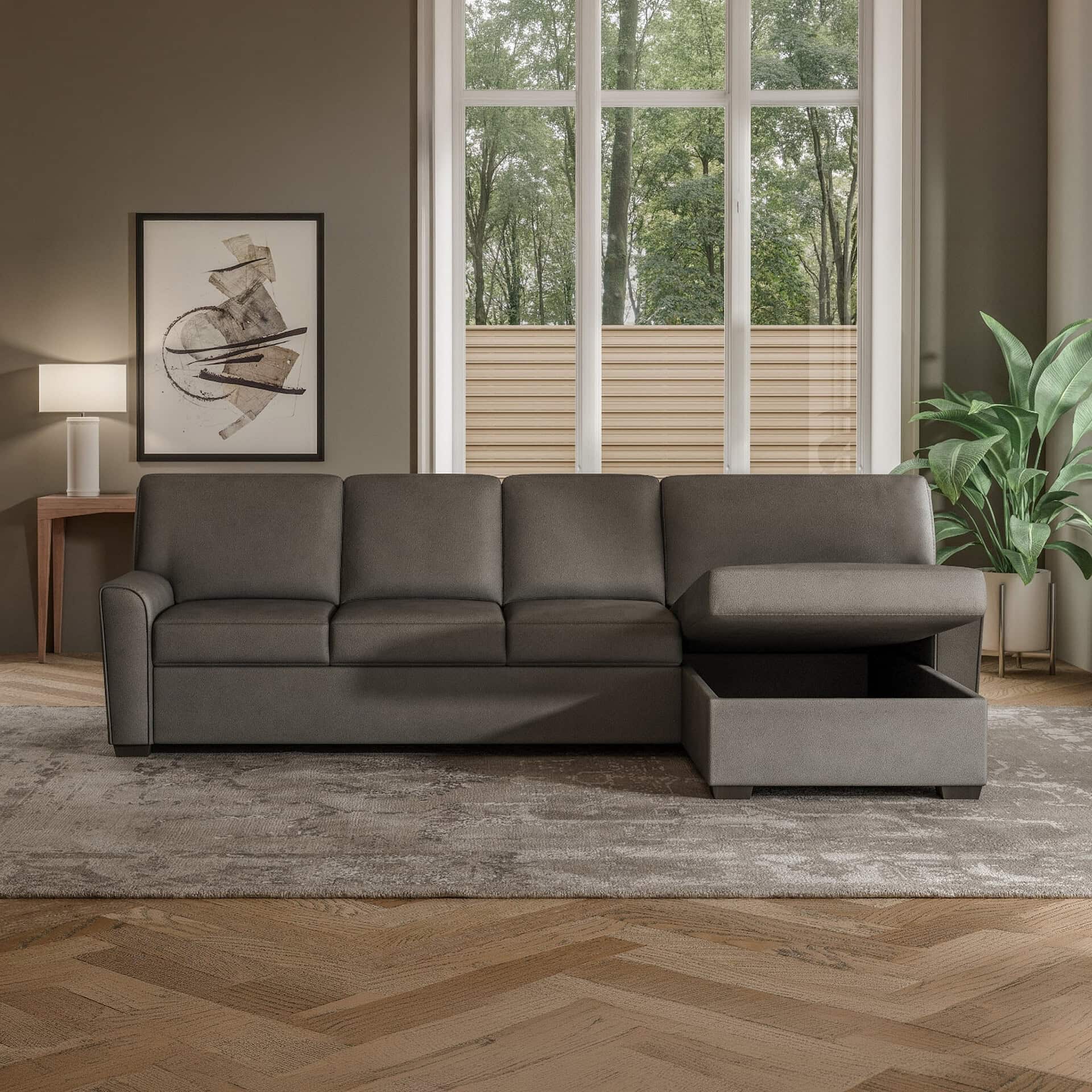 Comfortable Klein Sleeper Sofa with storage, perfect for living rooms.