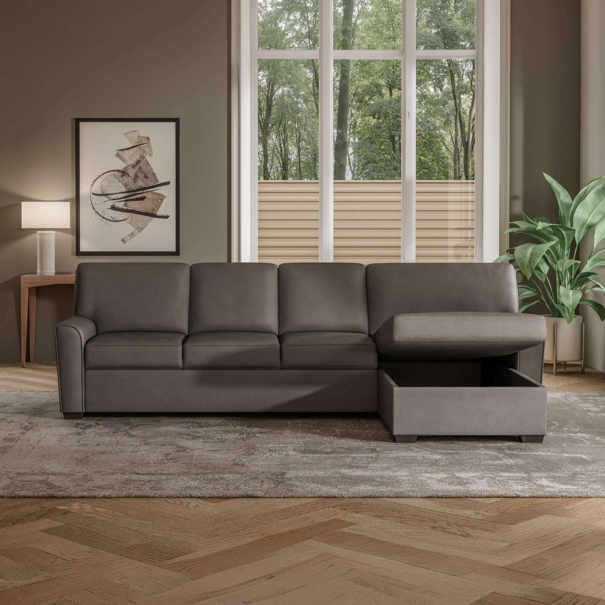Comfortable Klein Sleeper Sofa with storage, perfect for living rooms.