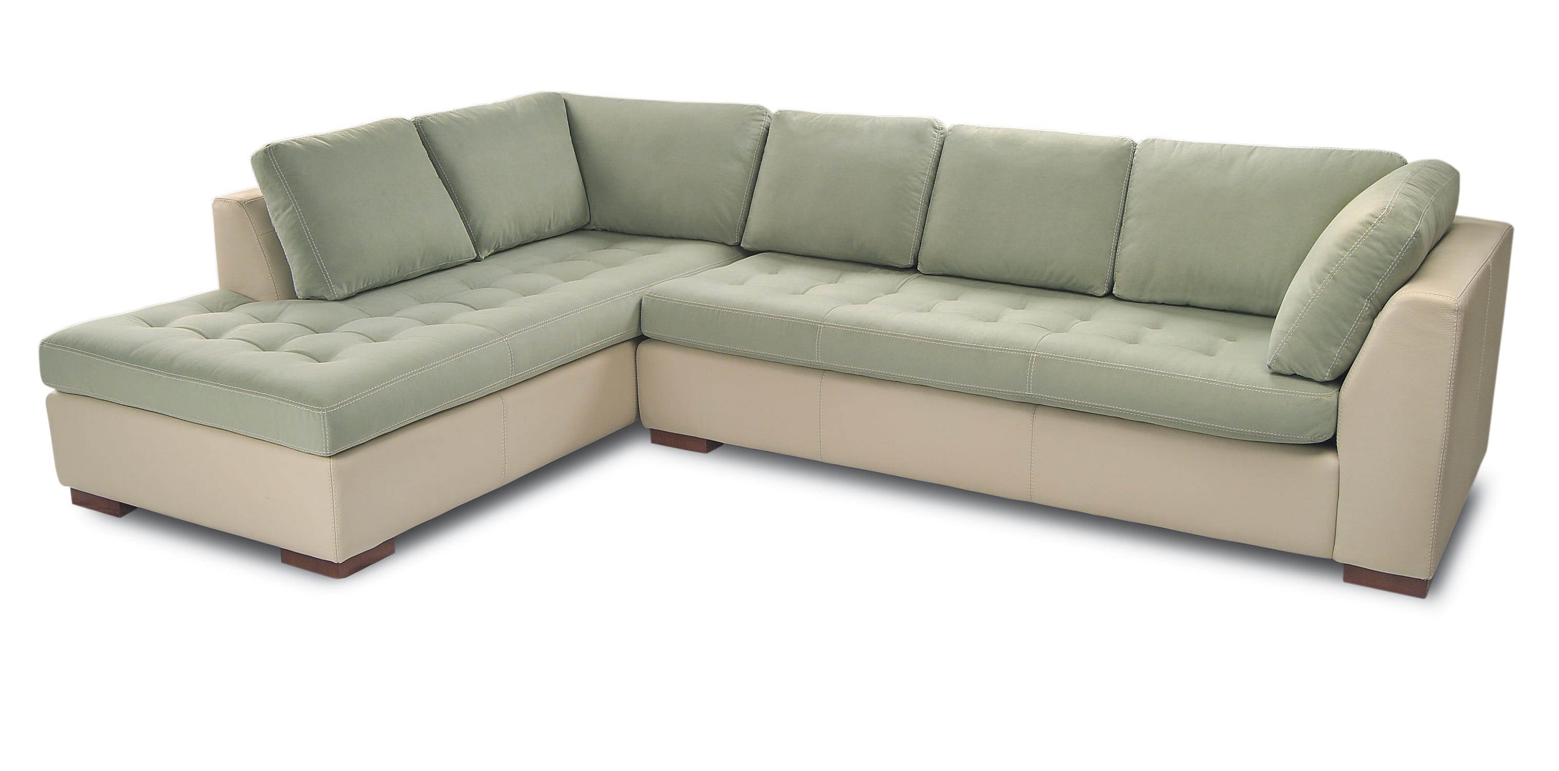 American Leather Klein Two Piece Sectional Sofa w/ King Sleeper and Lift  Top Storage Chaise, Saugerties Furniture Mart