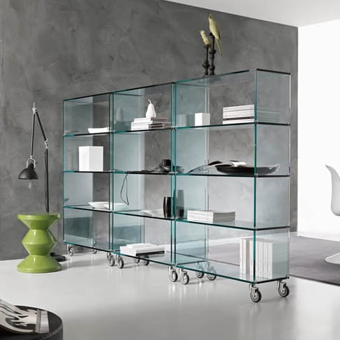 Inpakken compact analogie Tonelli Libreria Glass Bookshelf | Modern Interior Design