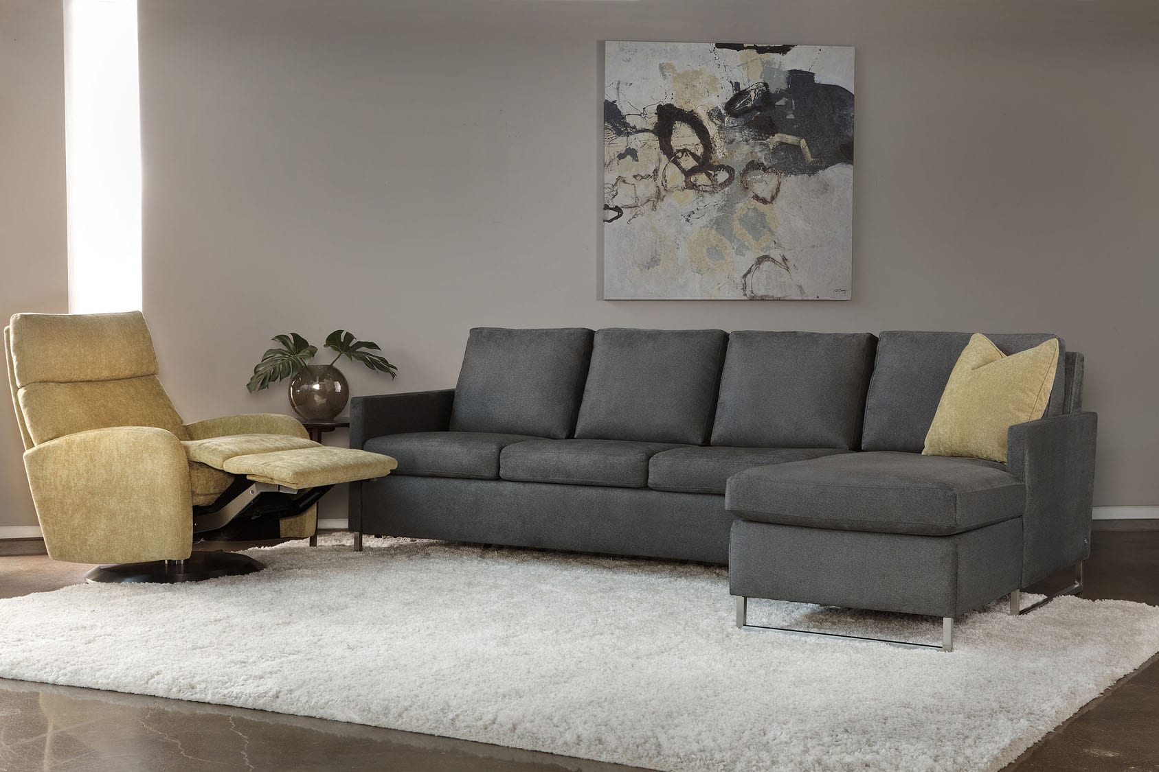 american leather sleeper sofa with gel mattress grey