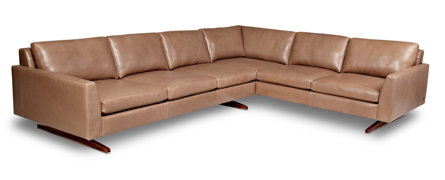 American Leather | Flynn Sectional Sofa | Modern Living Room