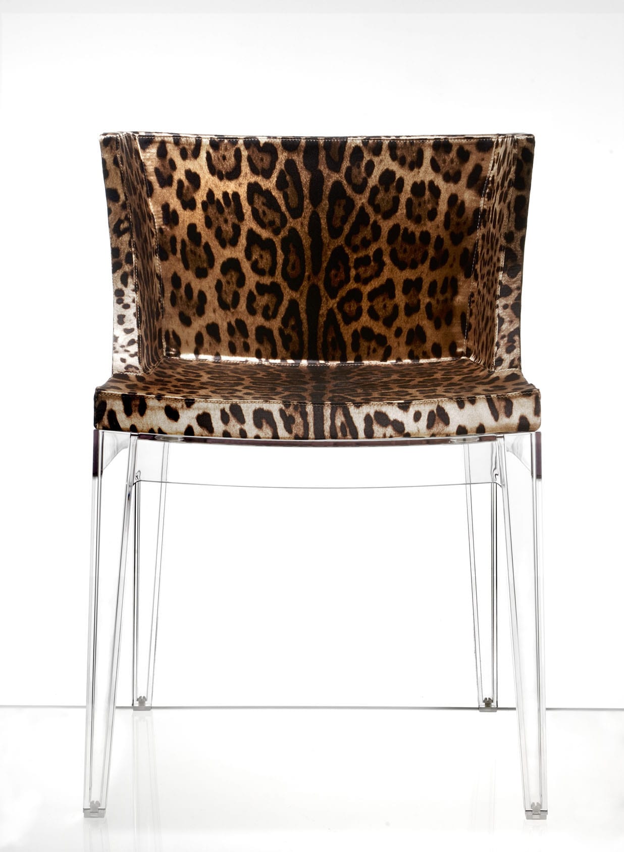 Kartell Mademoie Dining Chair, Animal Print Vanity Chair