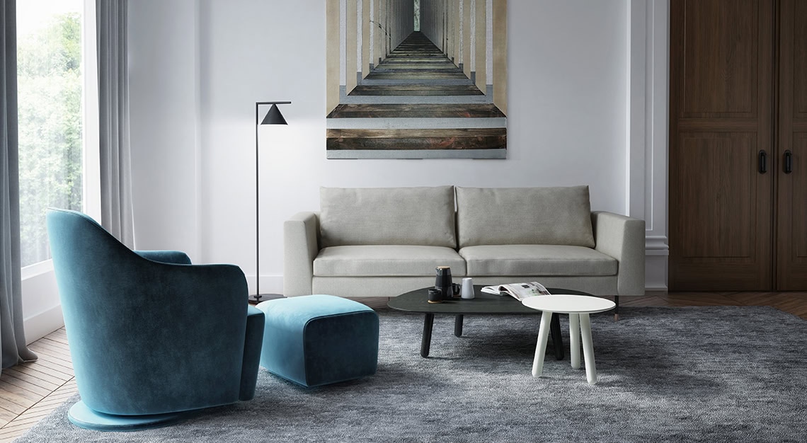 Huppe Adelaide Swivel Armchair Sklar Furnishings