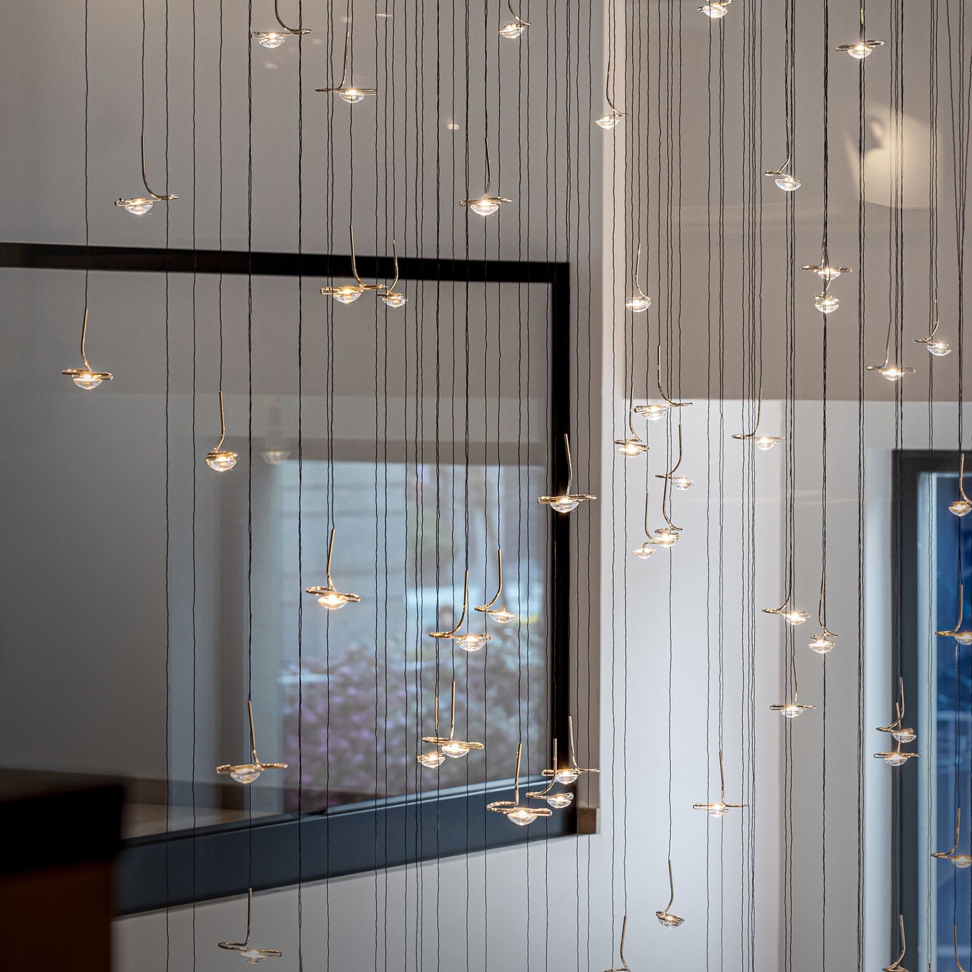 Jackie O Sculptural Glass LED Chandelier | Lighting And