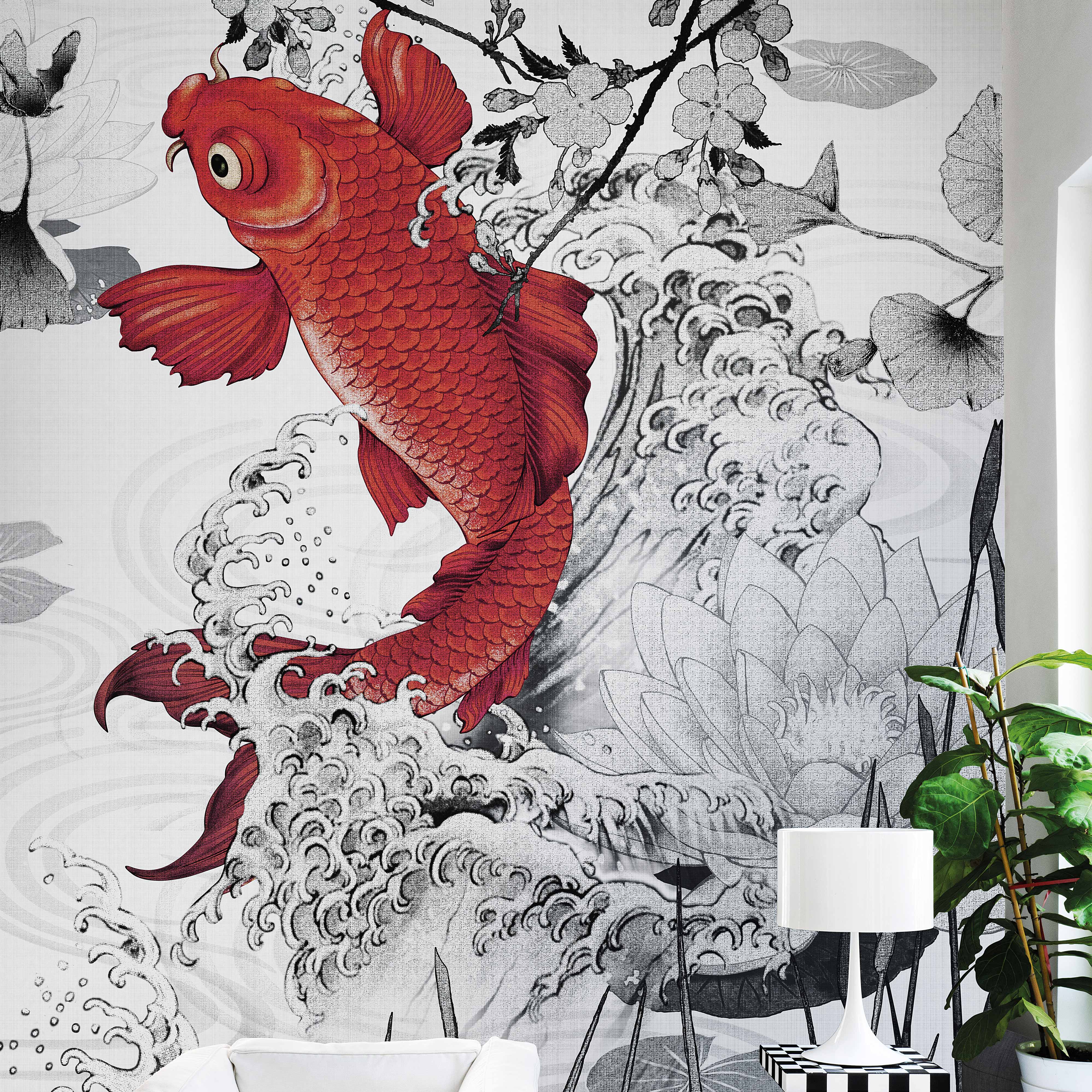 koi fish wallpaper for walls