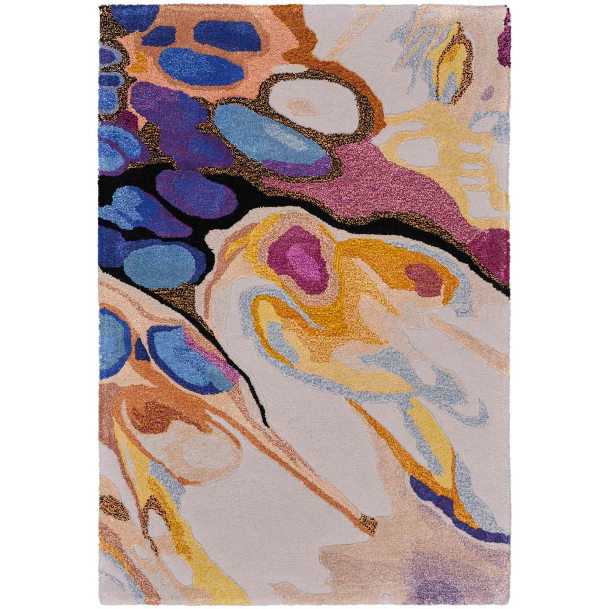 Prismatic Grey Lilac Multi Area Rug - nourison-prismaticgreylilacmultiarearug-5