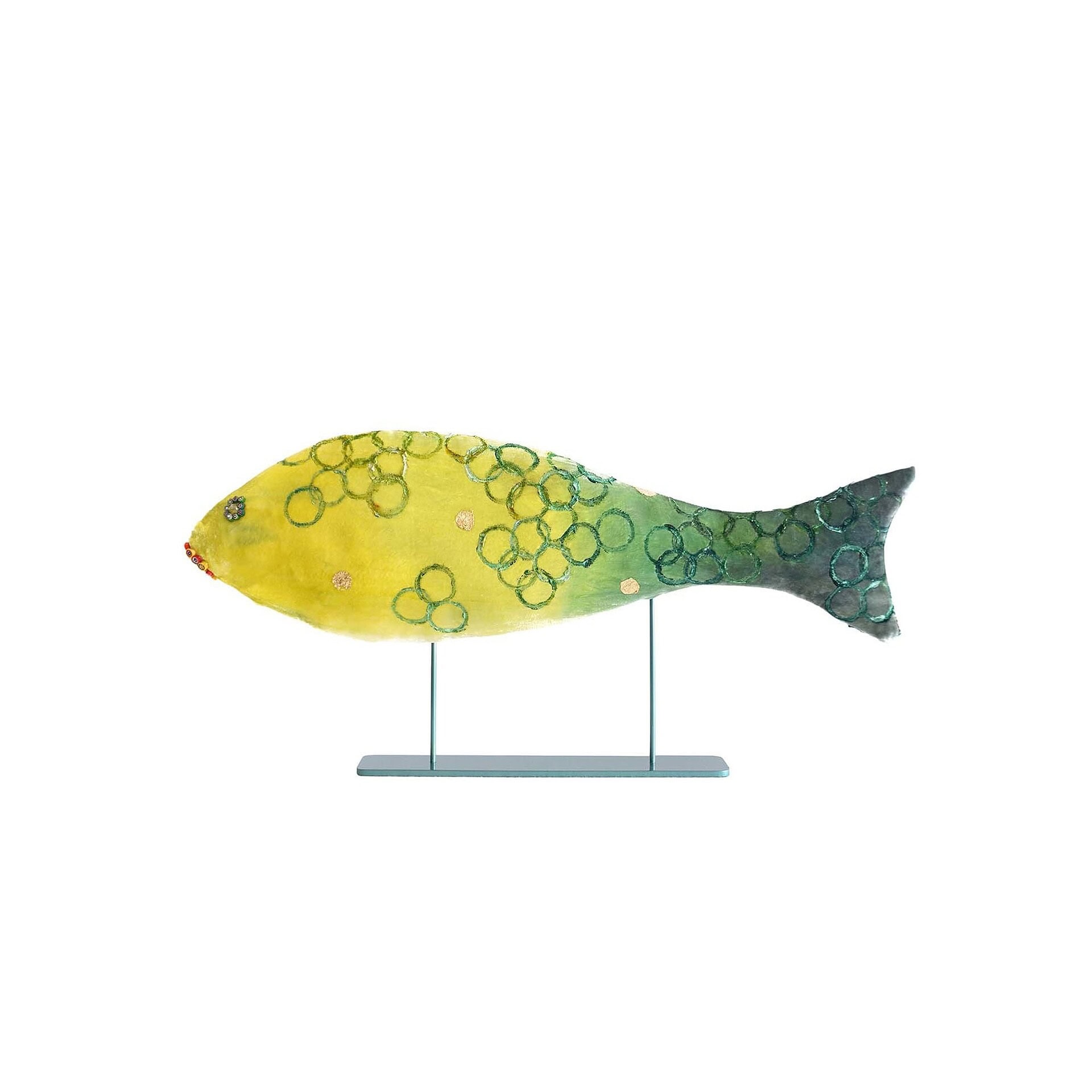 annapaolacibin littlegreenjoyfulfishvelvetsculpture 1