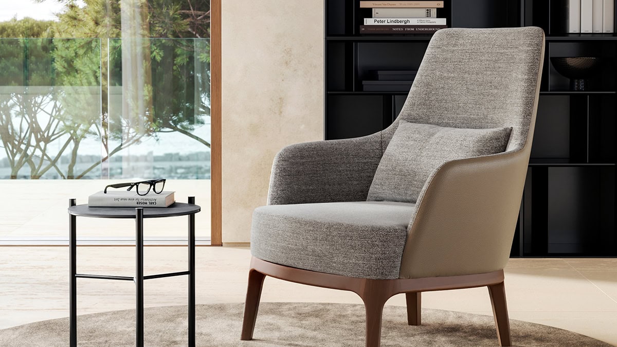 Max Lounge Wood Base Chair Boca Raton Sklar Furnishings
