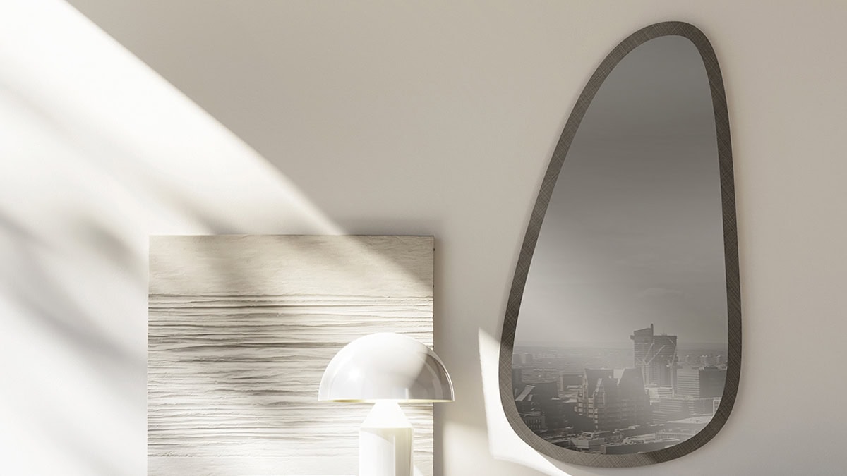 Rounded Mirror Boca Raton Sklar Furnishings