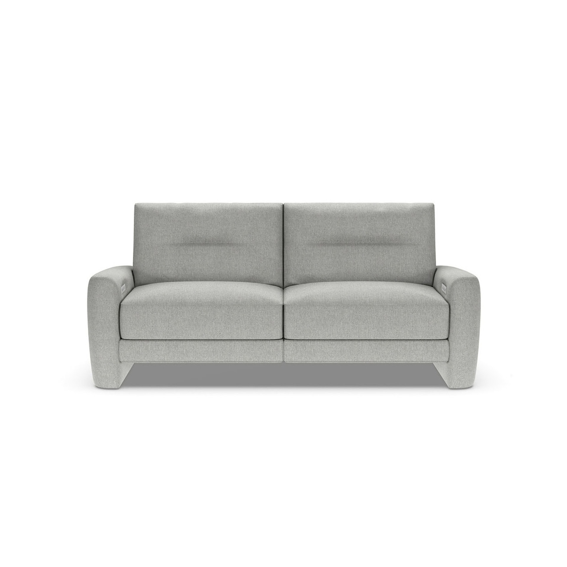 Modern gray sofa with clean lines and plush cushions for stylish comfort.