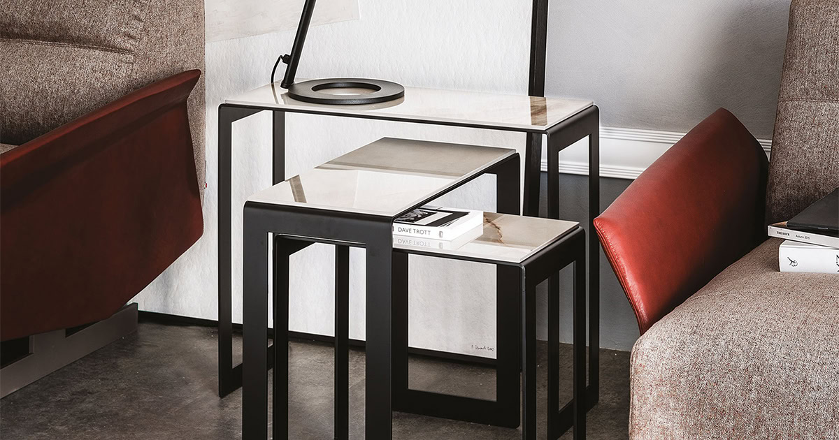 Kitano Tris Stacking Tables | Furniture | Sklar Furnishings