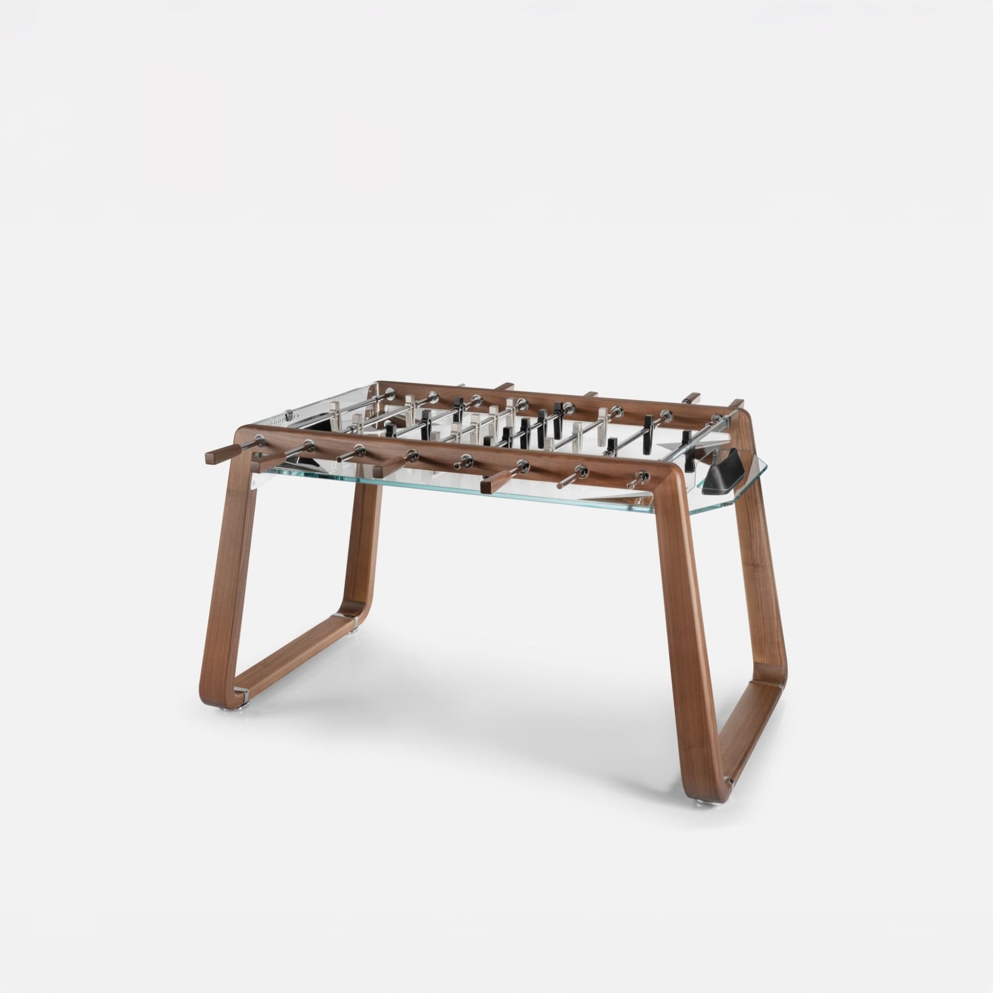 a table with a glass top