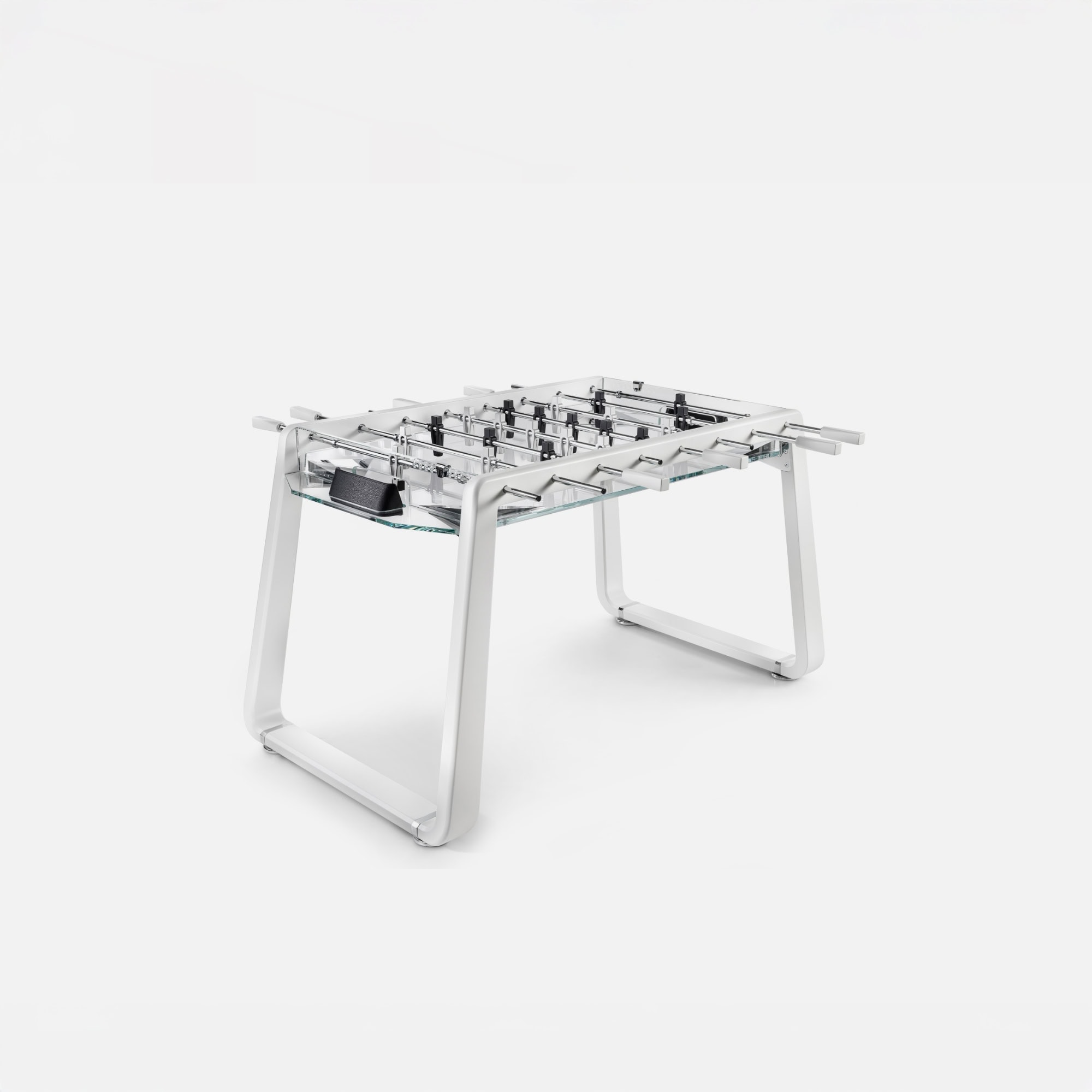 a table with a white base
