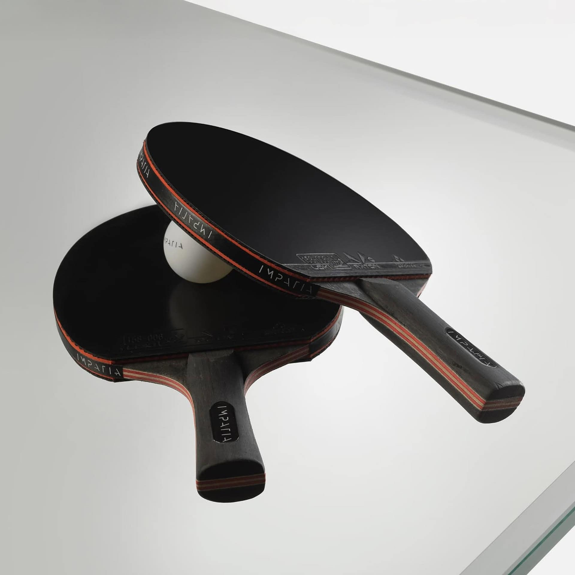 High-quality ping pong paddles with durable rubber surface and ergonomic handles for competitive play.