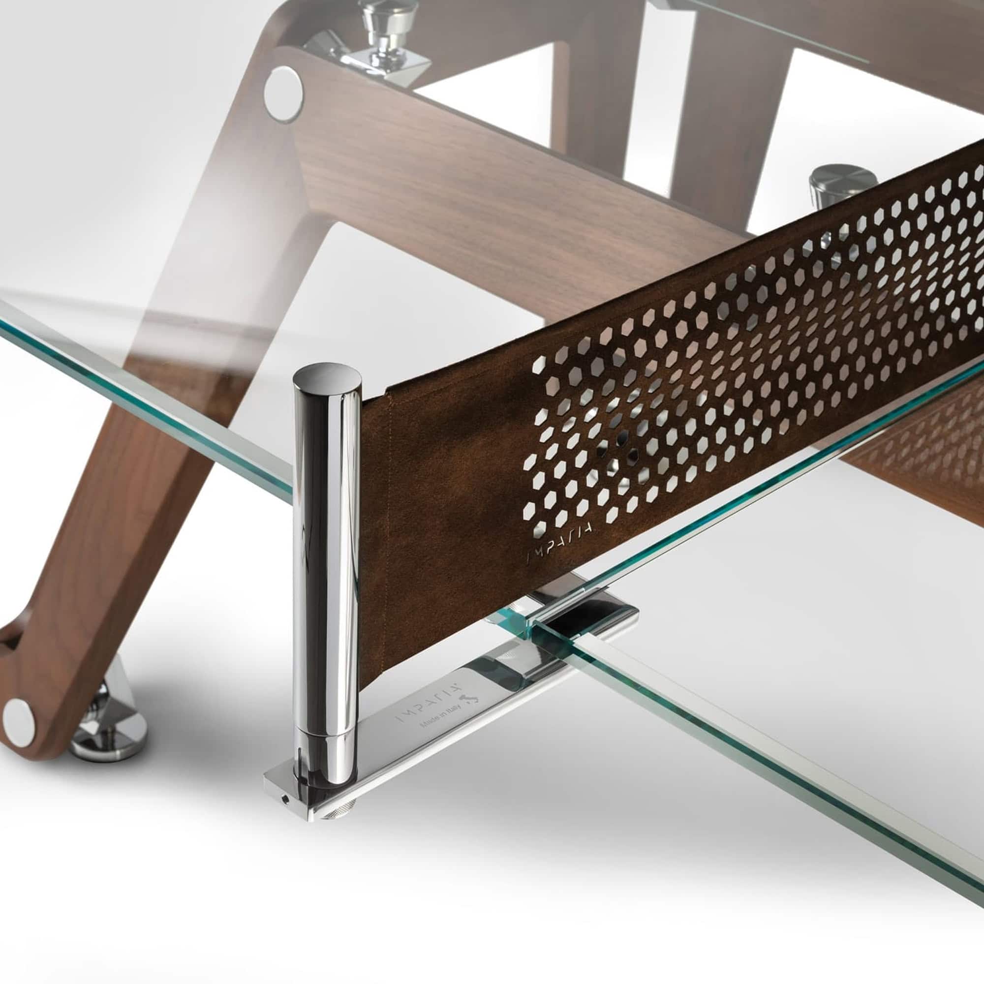a close-up of a glass table