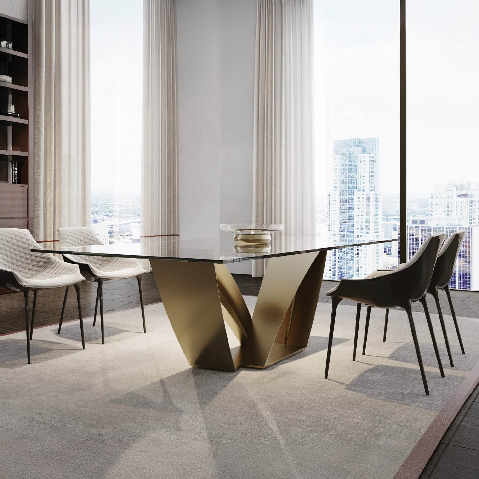 Ápeiron 72 dining table styled in a modern dining room interior