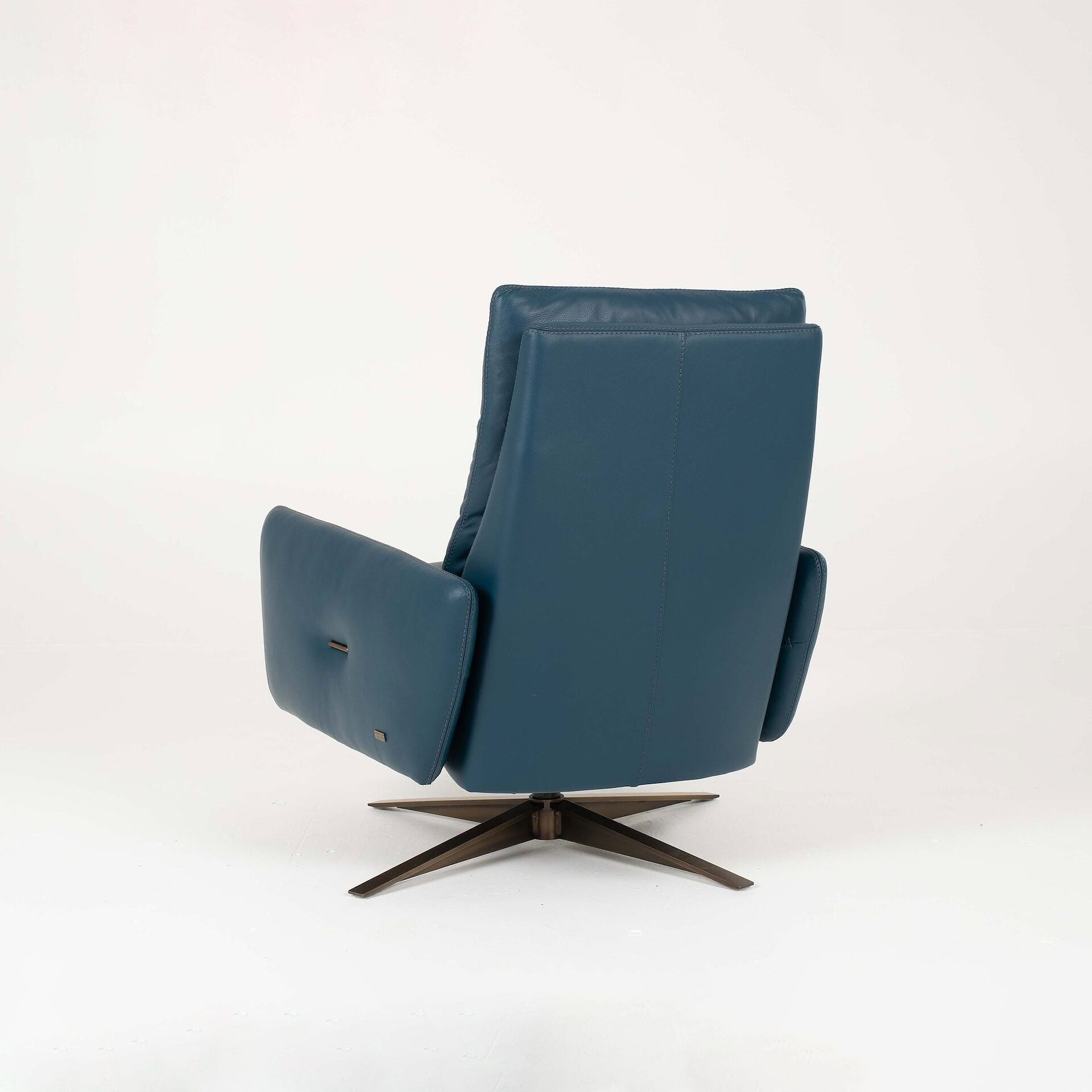 Recliner chair with air massage feature, ergonomic design, and plush upholstery for ultimate relaxat.