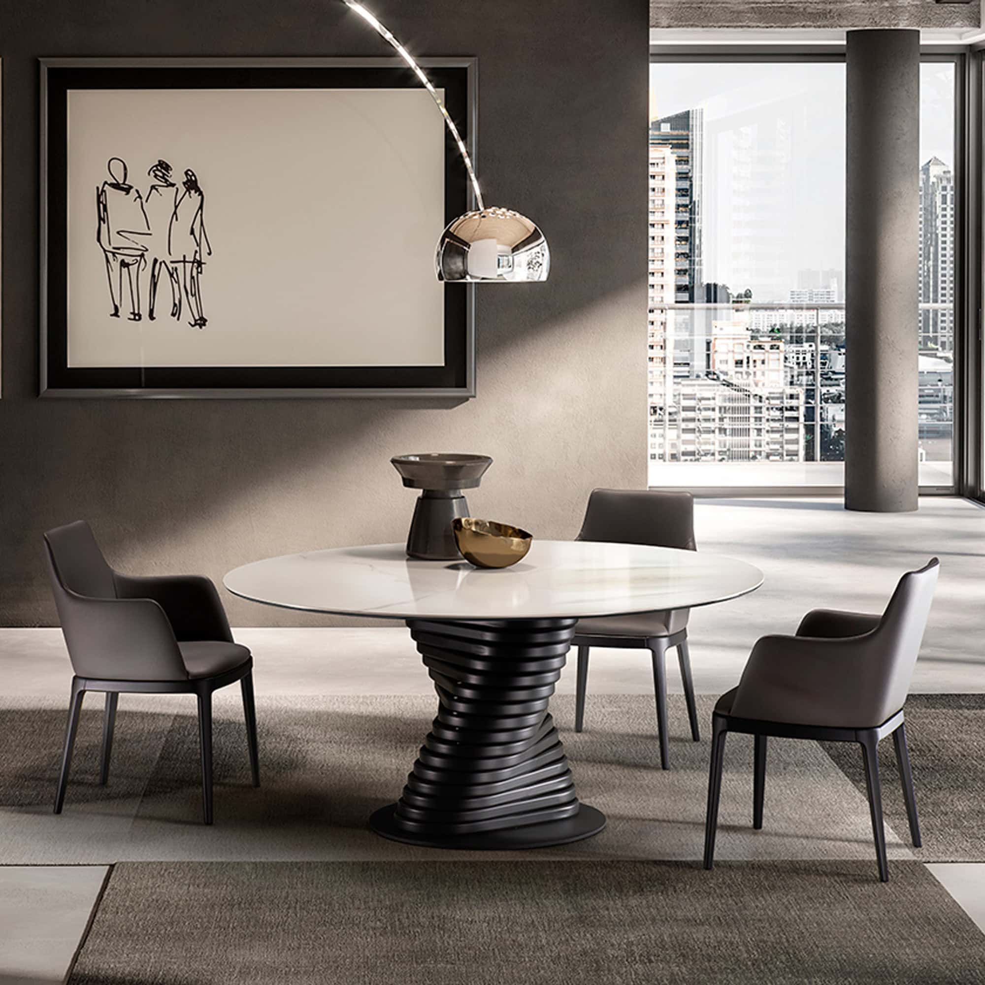 eforma rotolo dining table ceramic 2