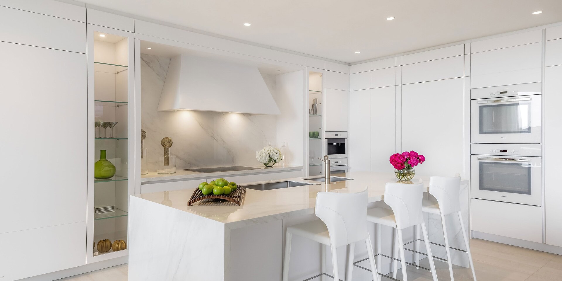 custom kitchen white modern