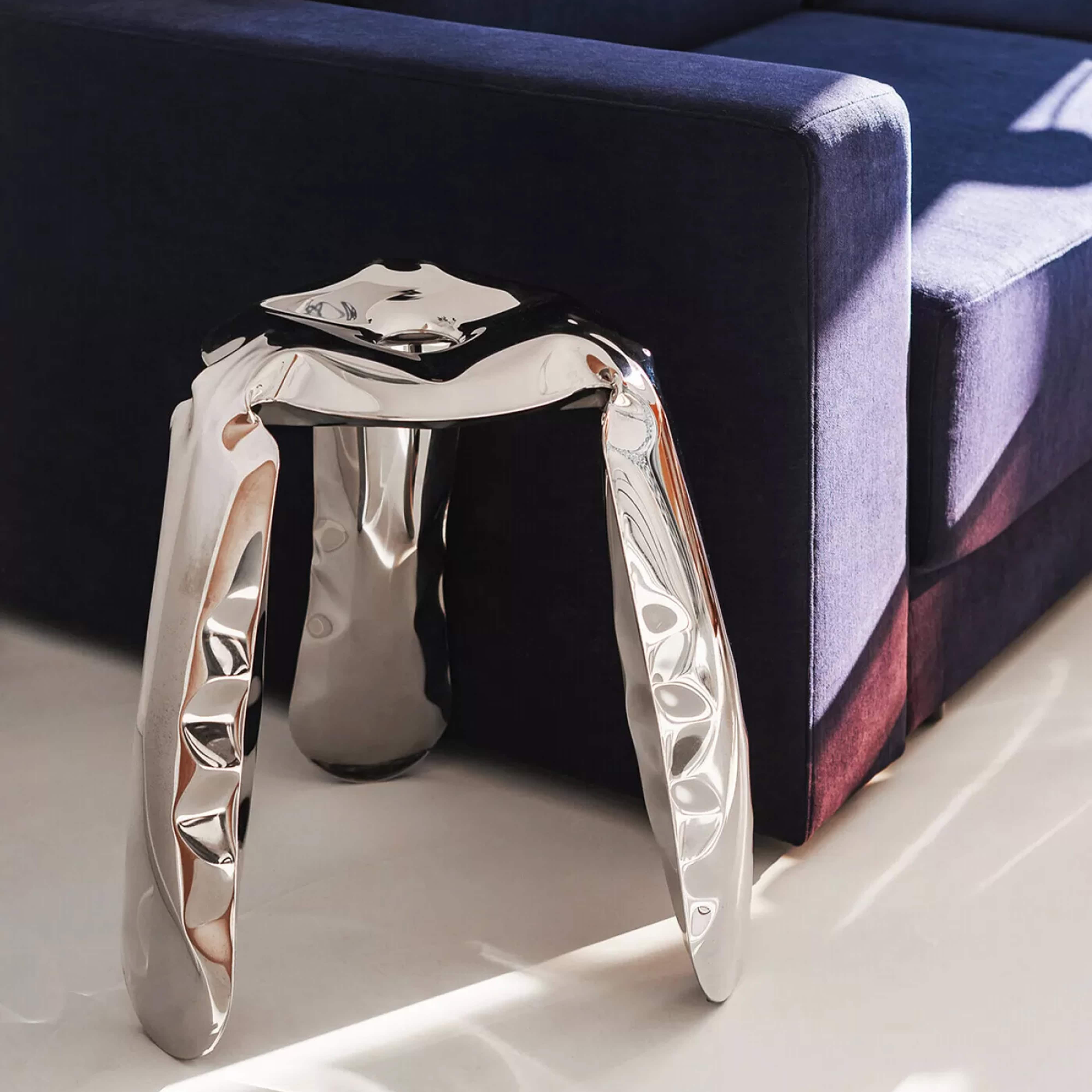 STAINLESS STEEL STOOL | Sklar Furnishings
