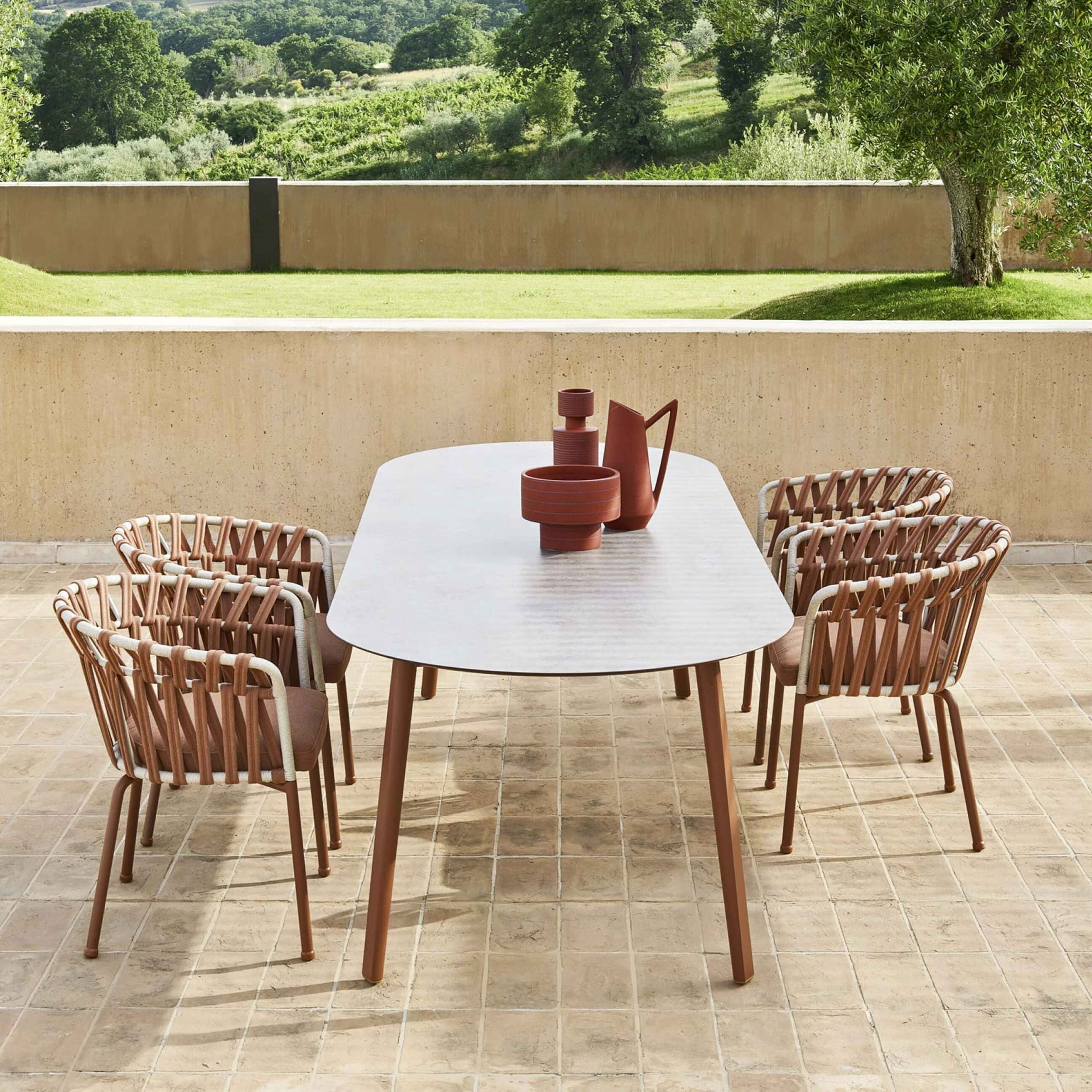 varaschin emma cross dining chair