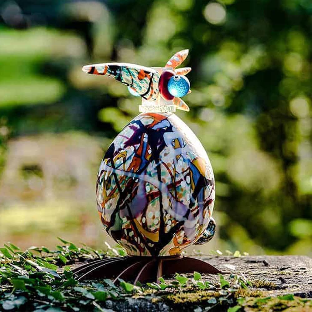 Chameleon Glass Art Garden Statue - borowski-jackson-light-object-featured