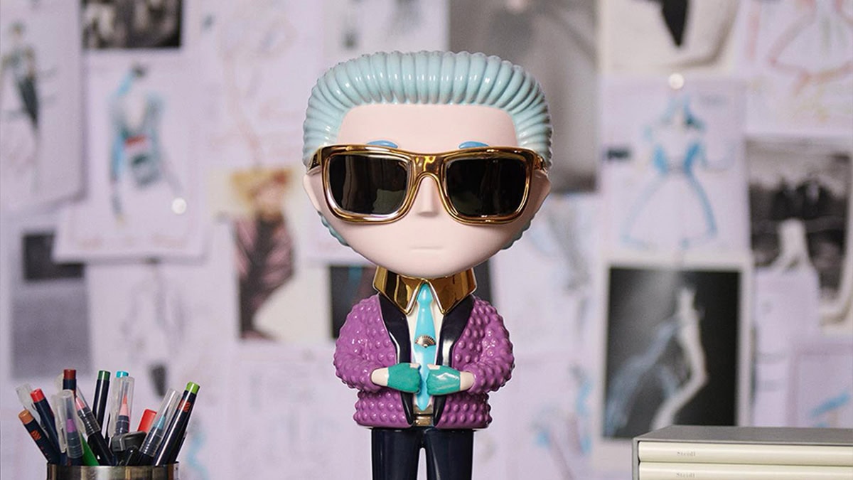 日本未発売　LE FIGARO HOMMAGE: KARL LAGERFELD Karl Lagerfeld Pop Art Ceramic Sculpture | Lighting And