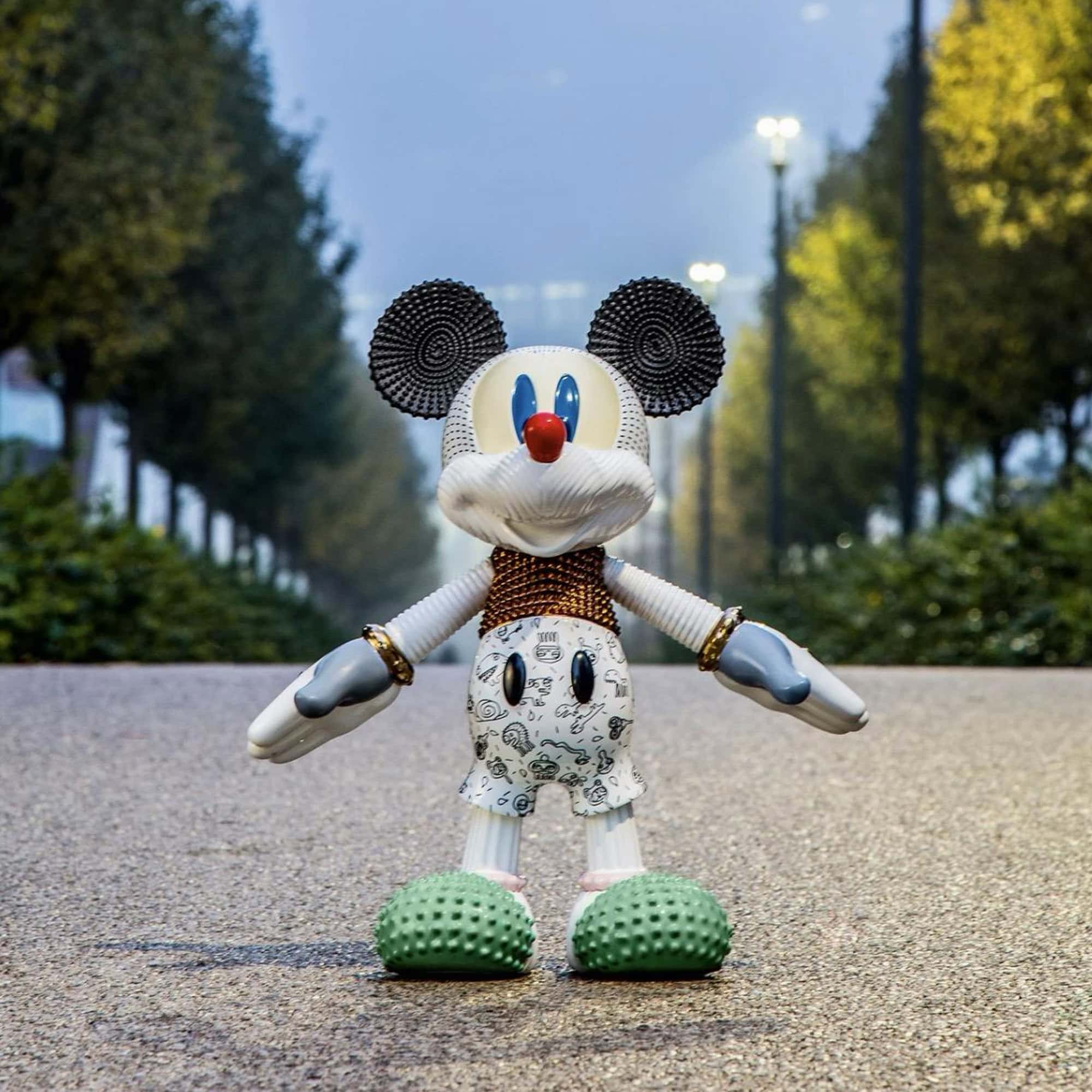Mickey Forever Young Sculpture - bosa-ceramics-mickey-forever-young-2