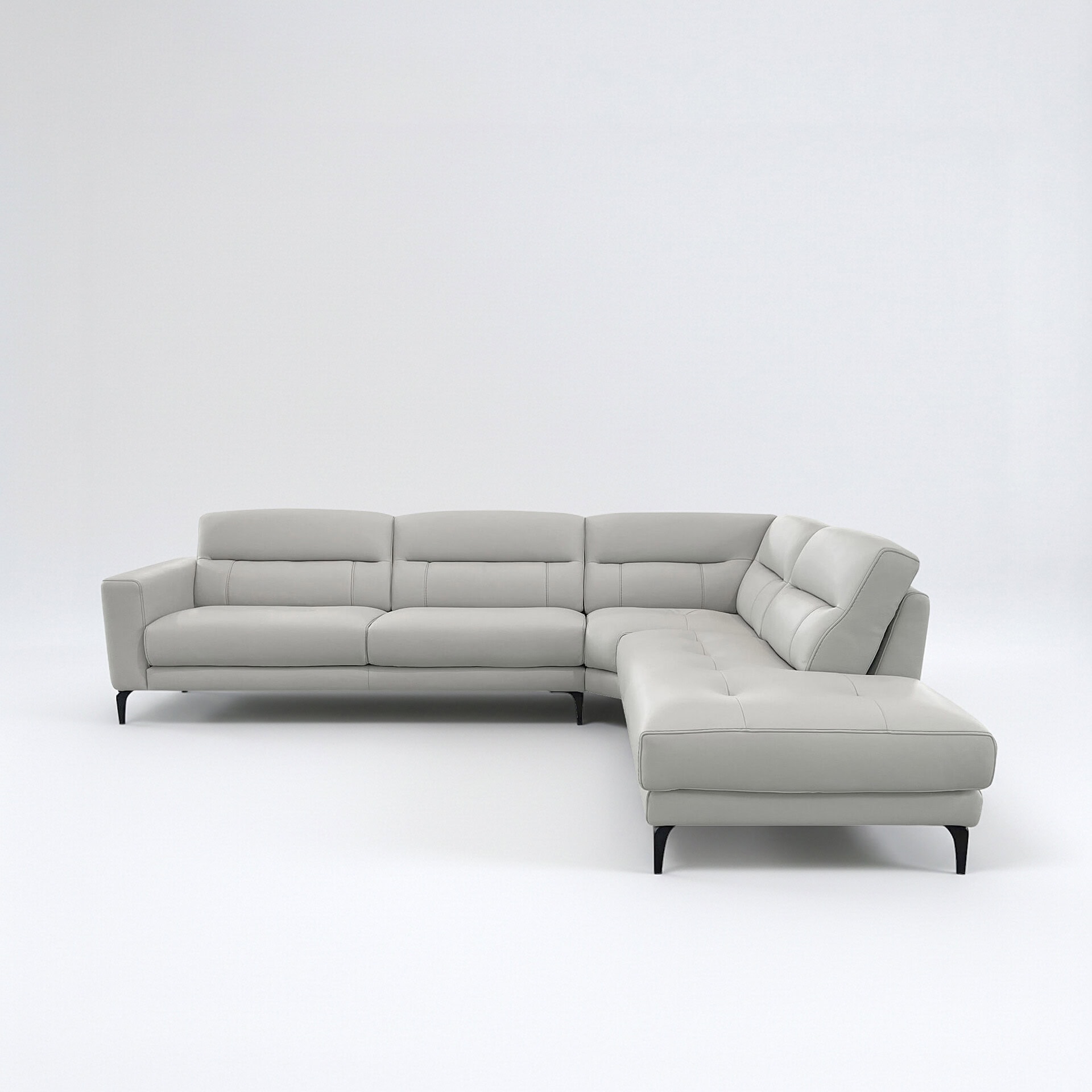 Andy Modular Sectional Sofa with sleek design and neutral color for contemporary living spaces.