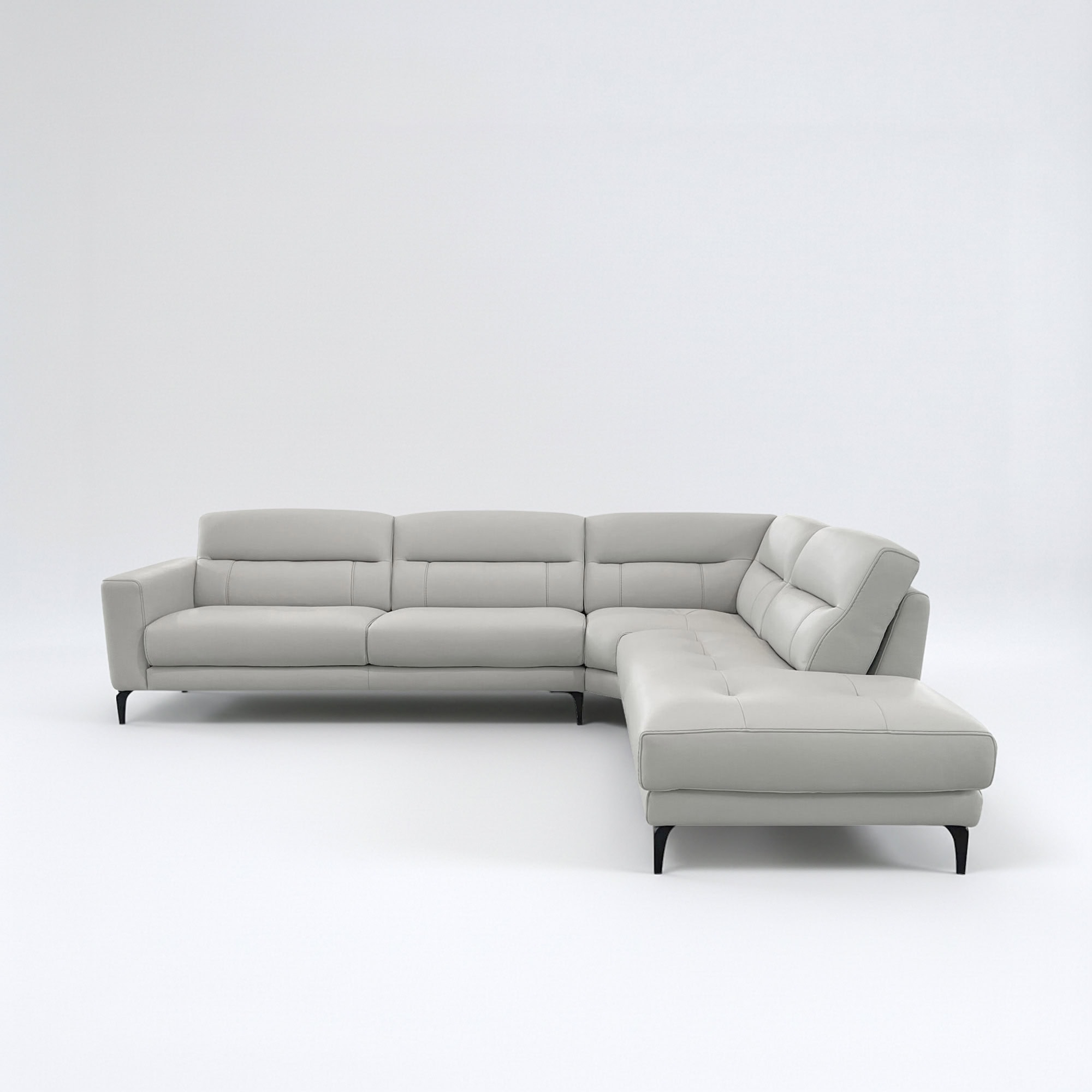 Andy Modular Sectional Sofa with sleek design and neutral color for contemporary living spaces.