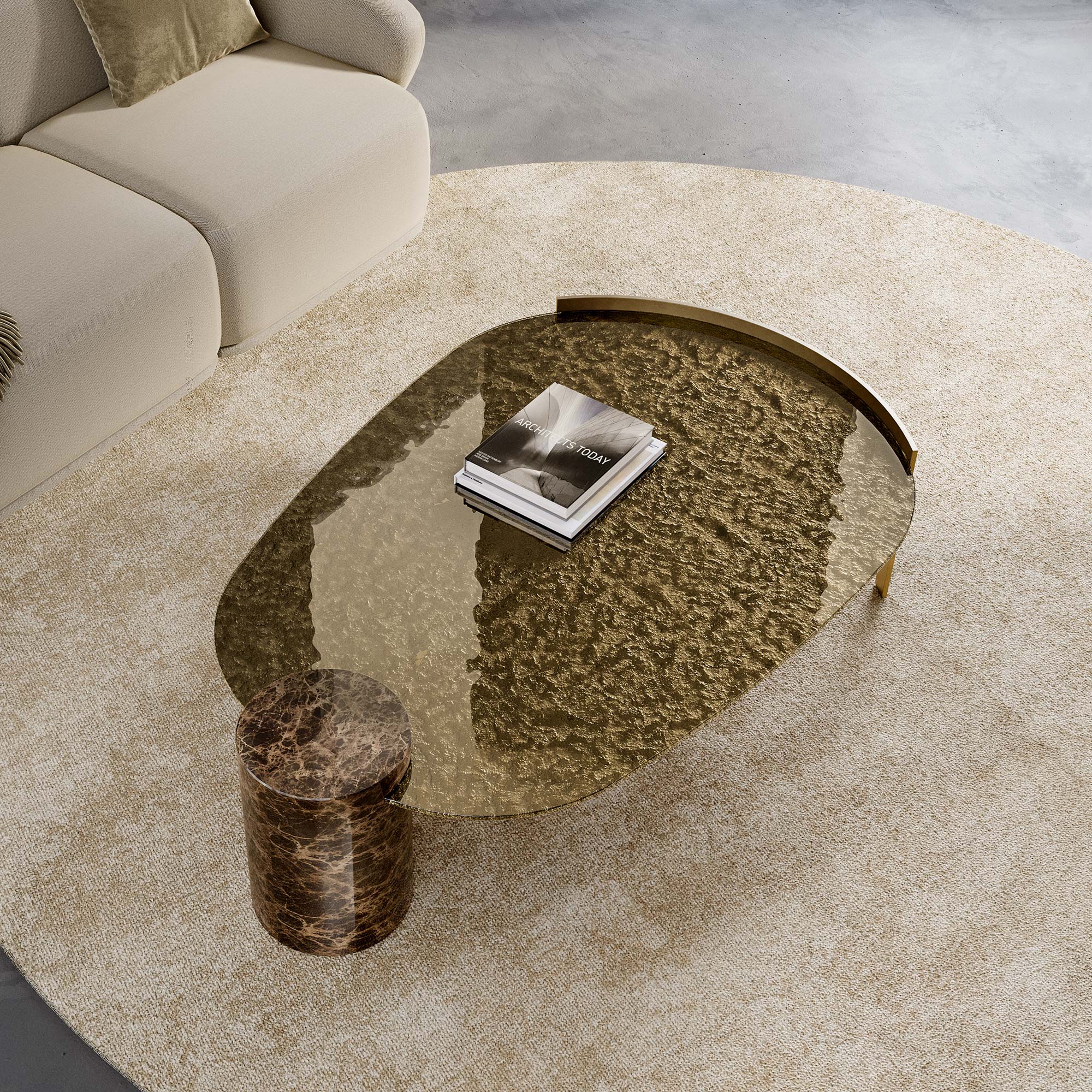 Peo Low Glass Coffee Table | Furniture | Sklar Furnishings