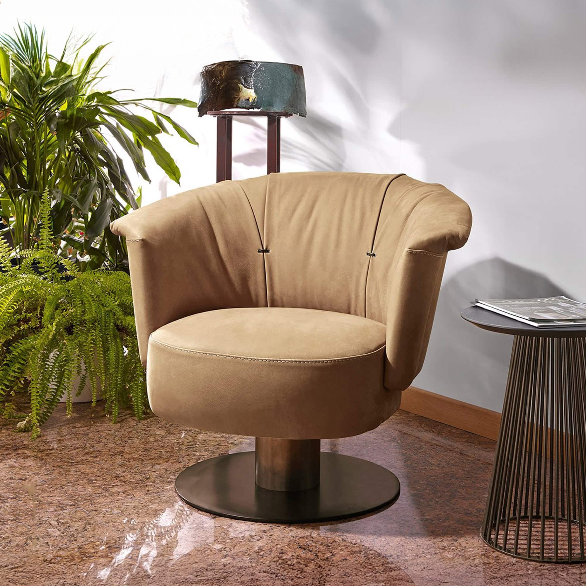 Luna Swivel Armchair in a room