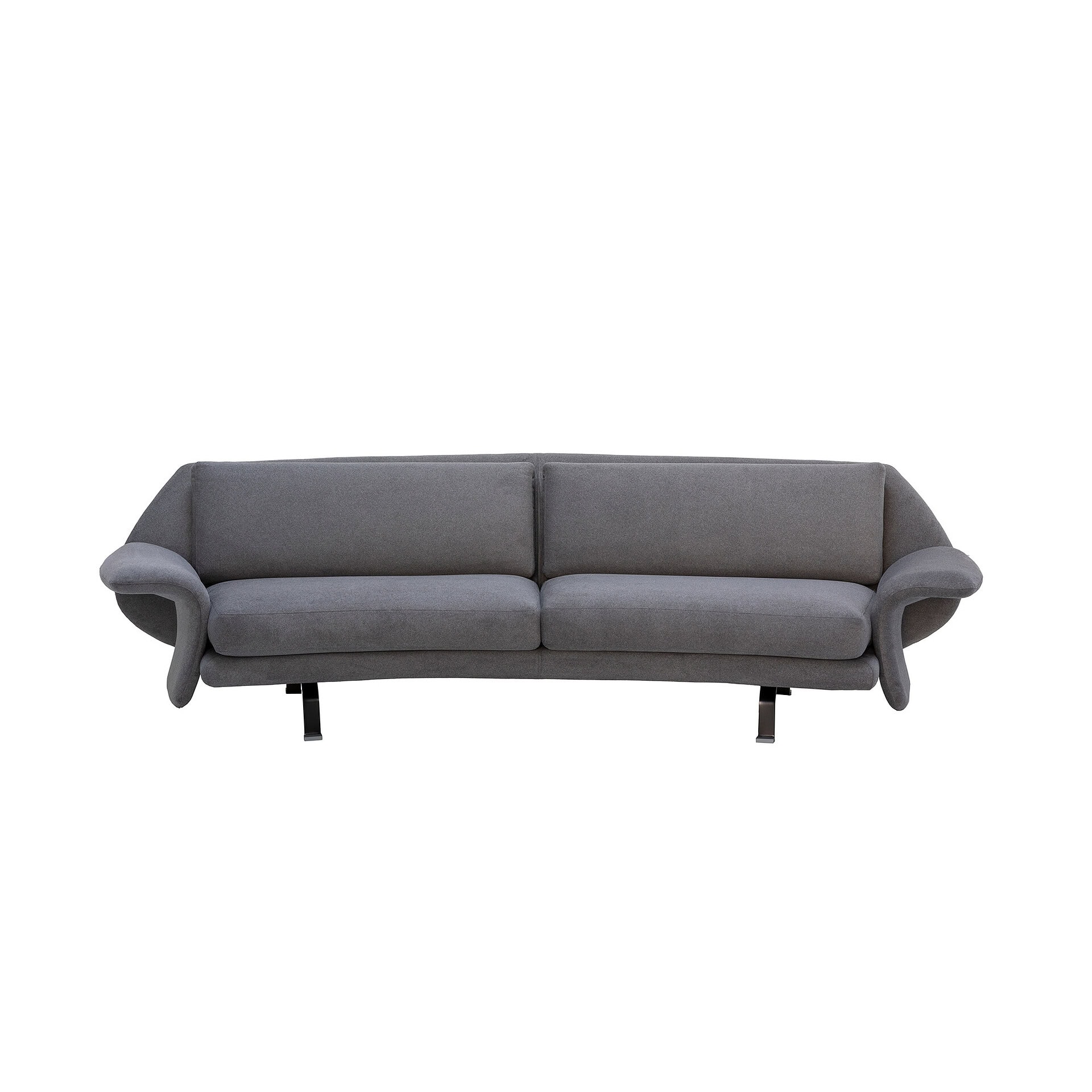 Elegant curved sectional sofa with modern design and plush upholstery. Perfect for stylish living ro.