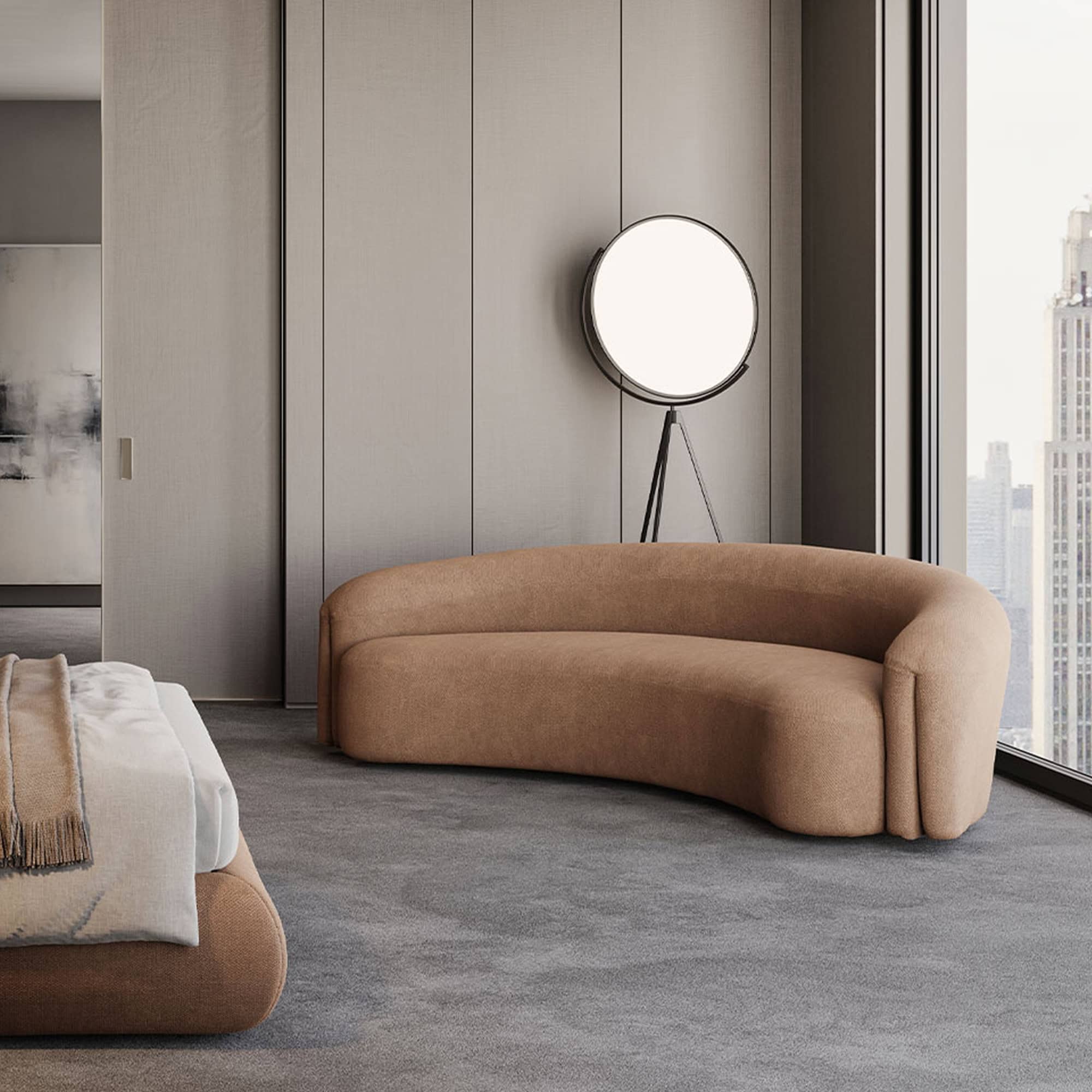 a couch in a room