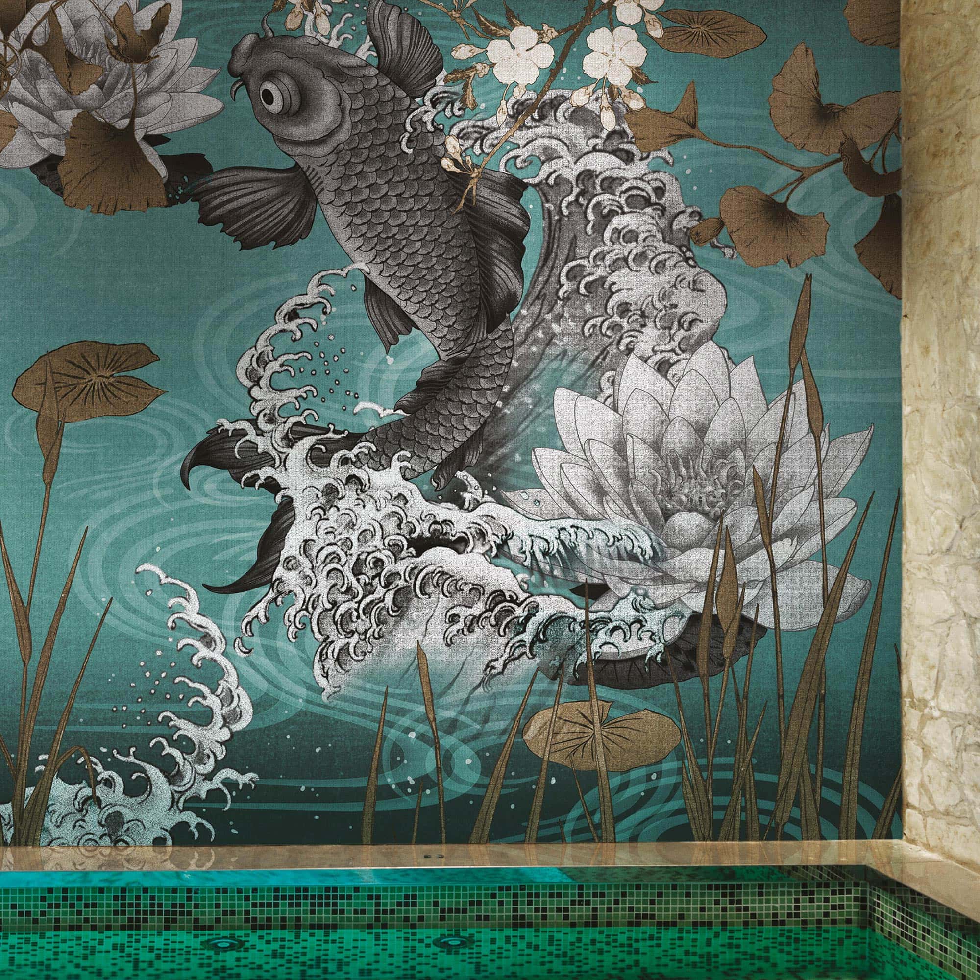 Naiadi Wallpaper - londonart-koi-wallpaper-3
