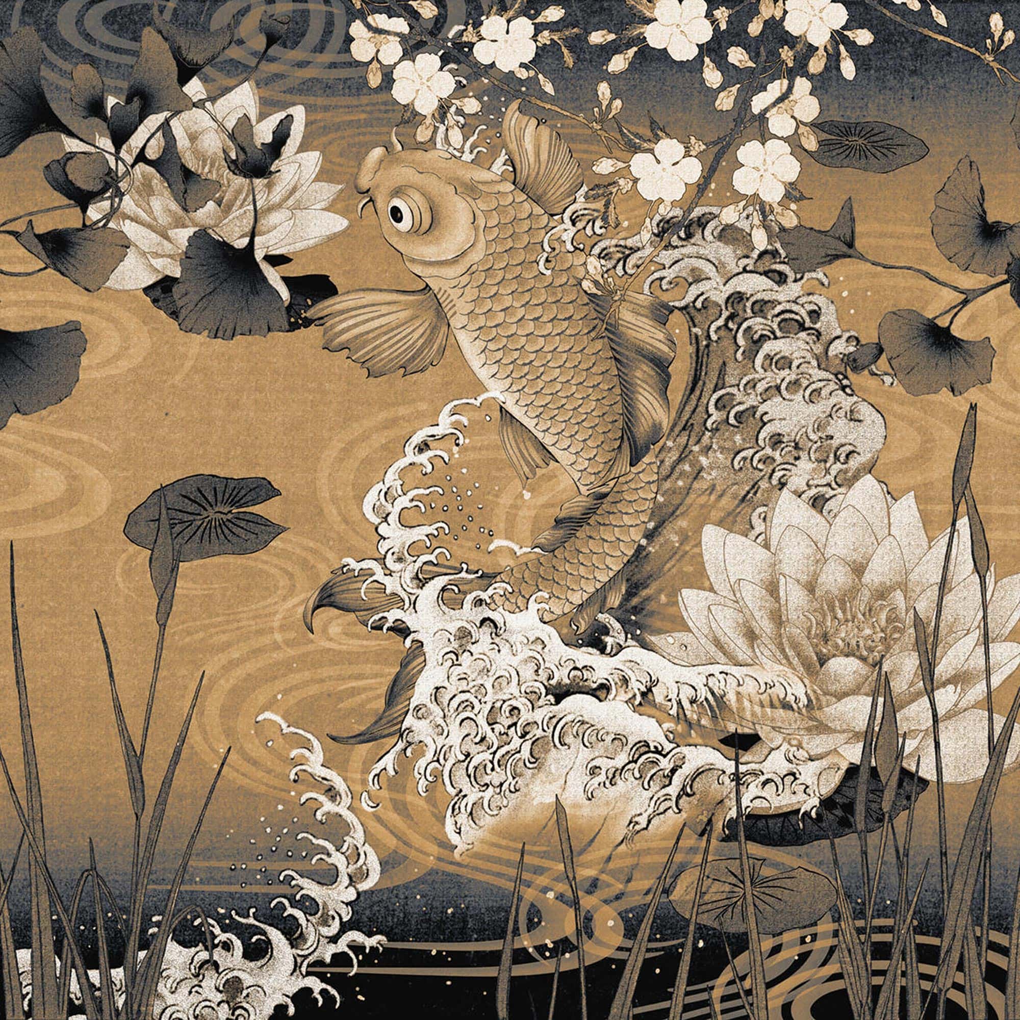 Koi Wallpaper - londonart-koi-wallpaper-5