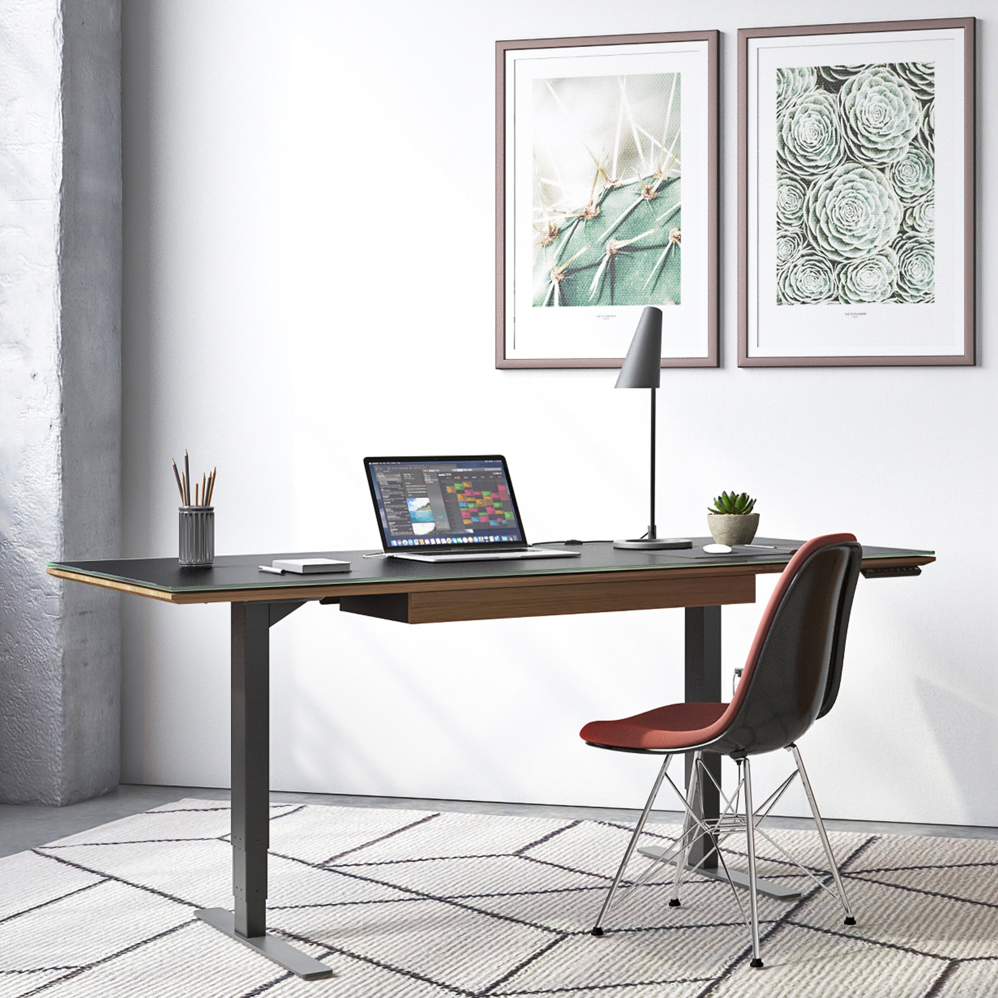 Plateau Dining and Office Table - bdi-sequel-height-adjustable-desk-10