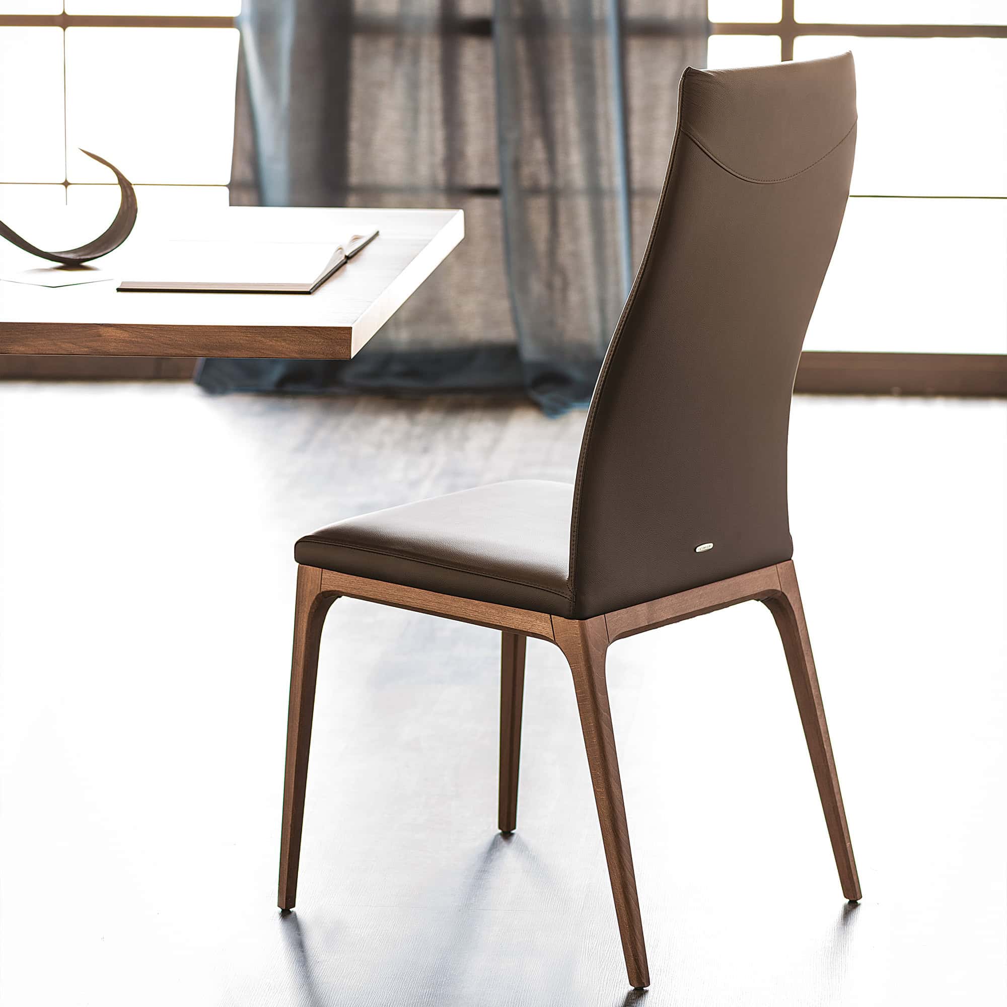 Arcadia High Back Dining Chair - cattelan-arcadia-high-back-side-dining-chair-1
