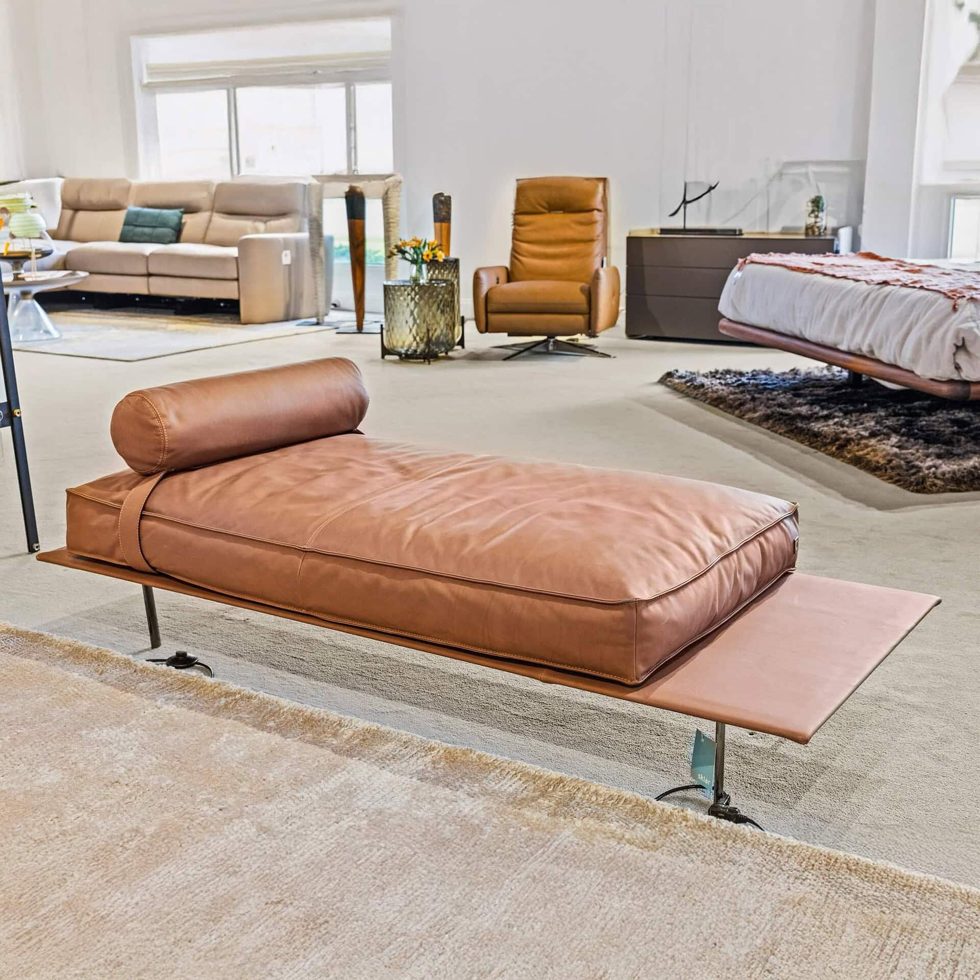 In stock Vogue Bench placed in showroom