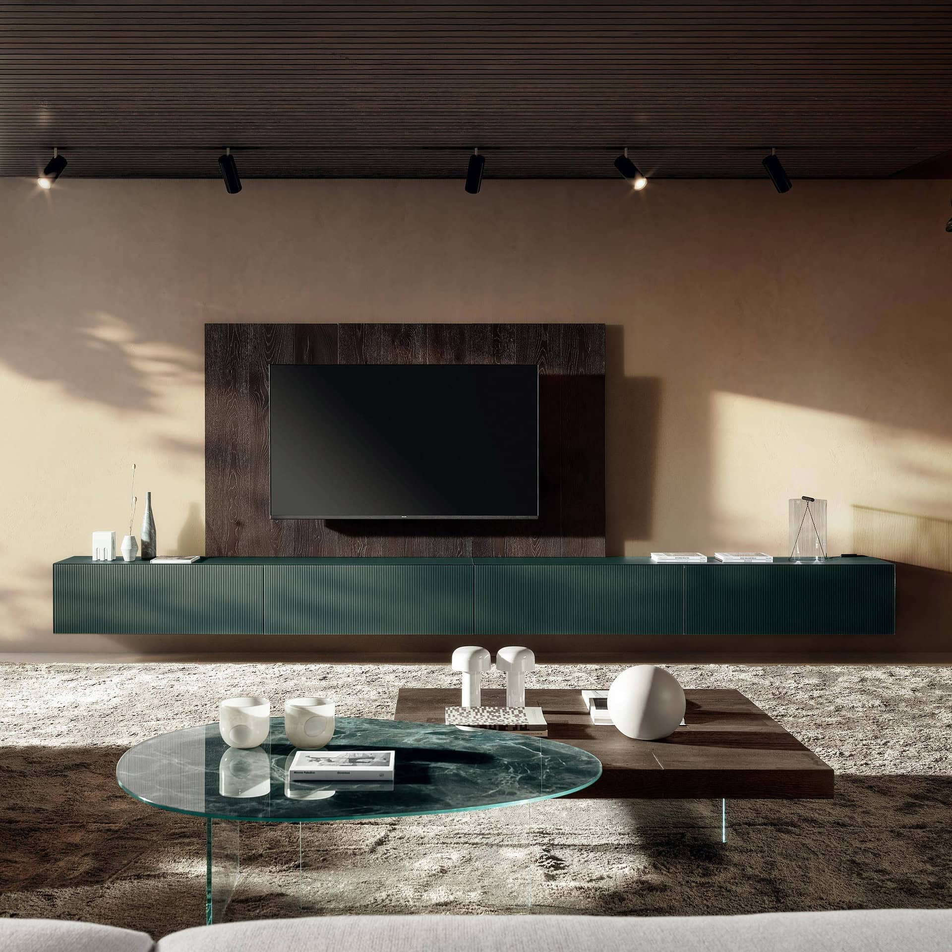 Modern Materia modular wall unit with sleek design for contemporary living rooms.