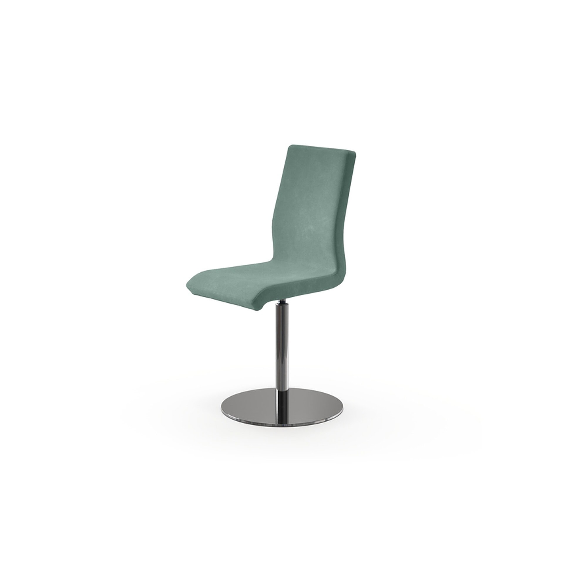 Modern upholstered office chair with adjustable height and stylish design.