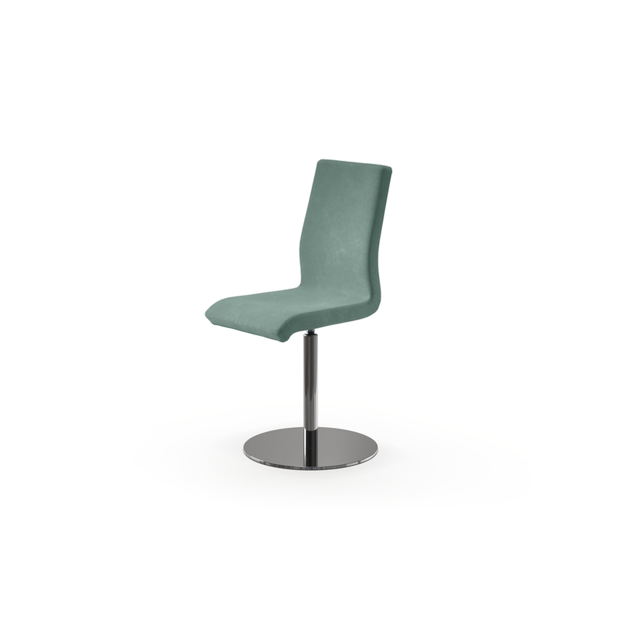 Modern upholstered office chair with adjustable height and stylish design.