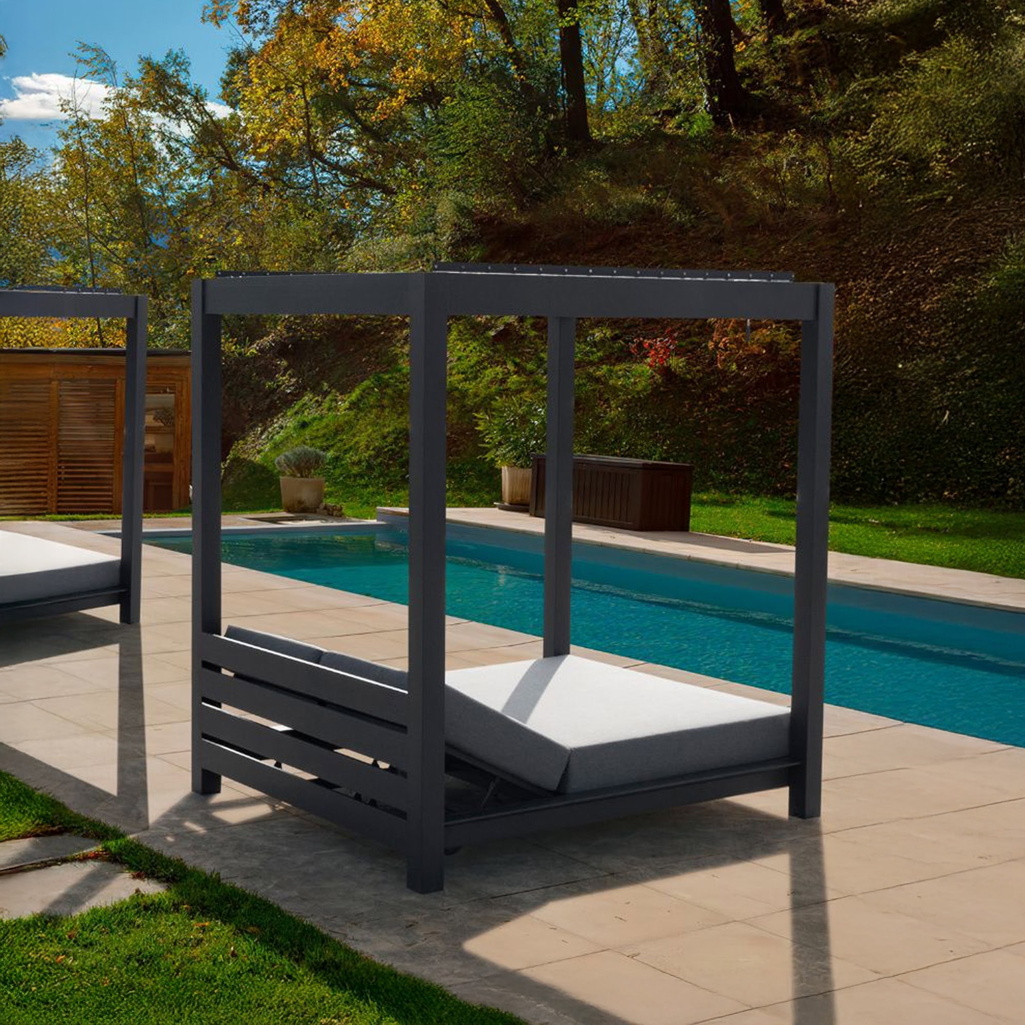 Vondom Vela Sun Chaise Table - couturejardin-skycabana-4